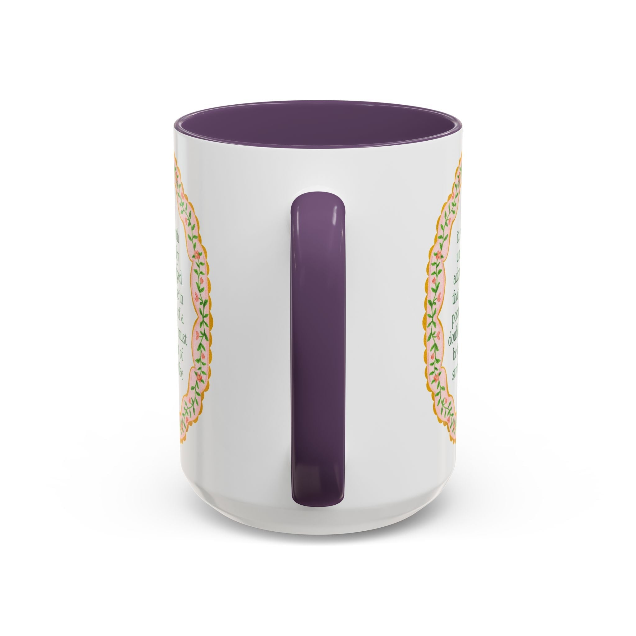 A Nurse Must Be in Want of a Strong Coffee: Cute Pride and Prejudice Coffee Mug for Jane Austen Book Lover, Graduation Gift for Nursing School - Opal and June