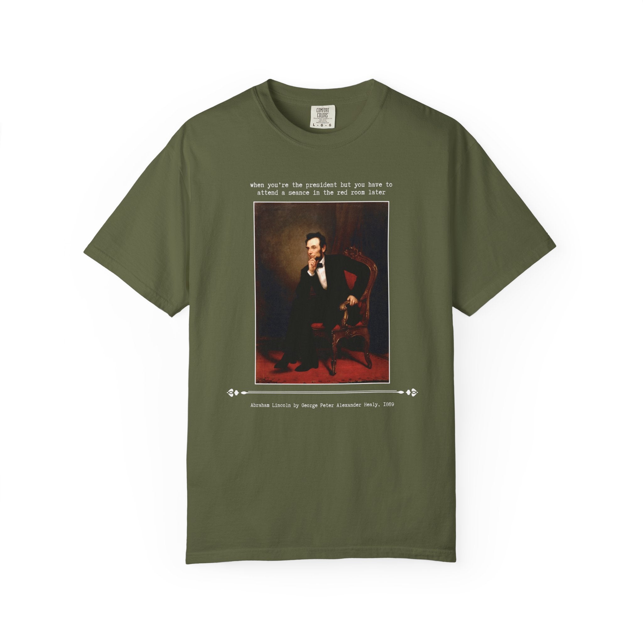 Abraham Lincoln by George Peter Alexander Healy, Funny Saying Art Historian Gift, Spooky American History Buff, 19th Century Famous Painting - Opal and June
