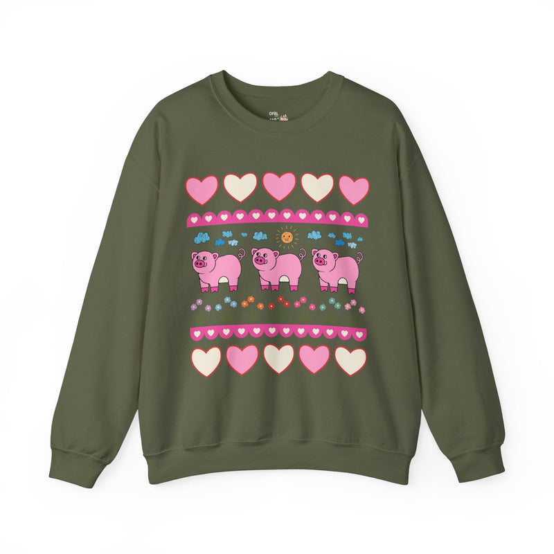 Adorable Doodle Pig Sweatshirt - Opal and June