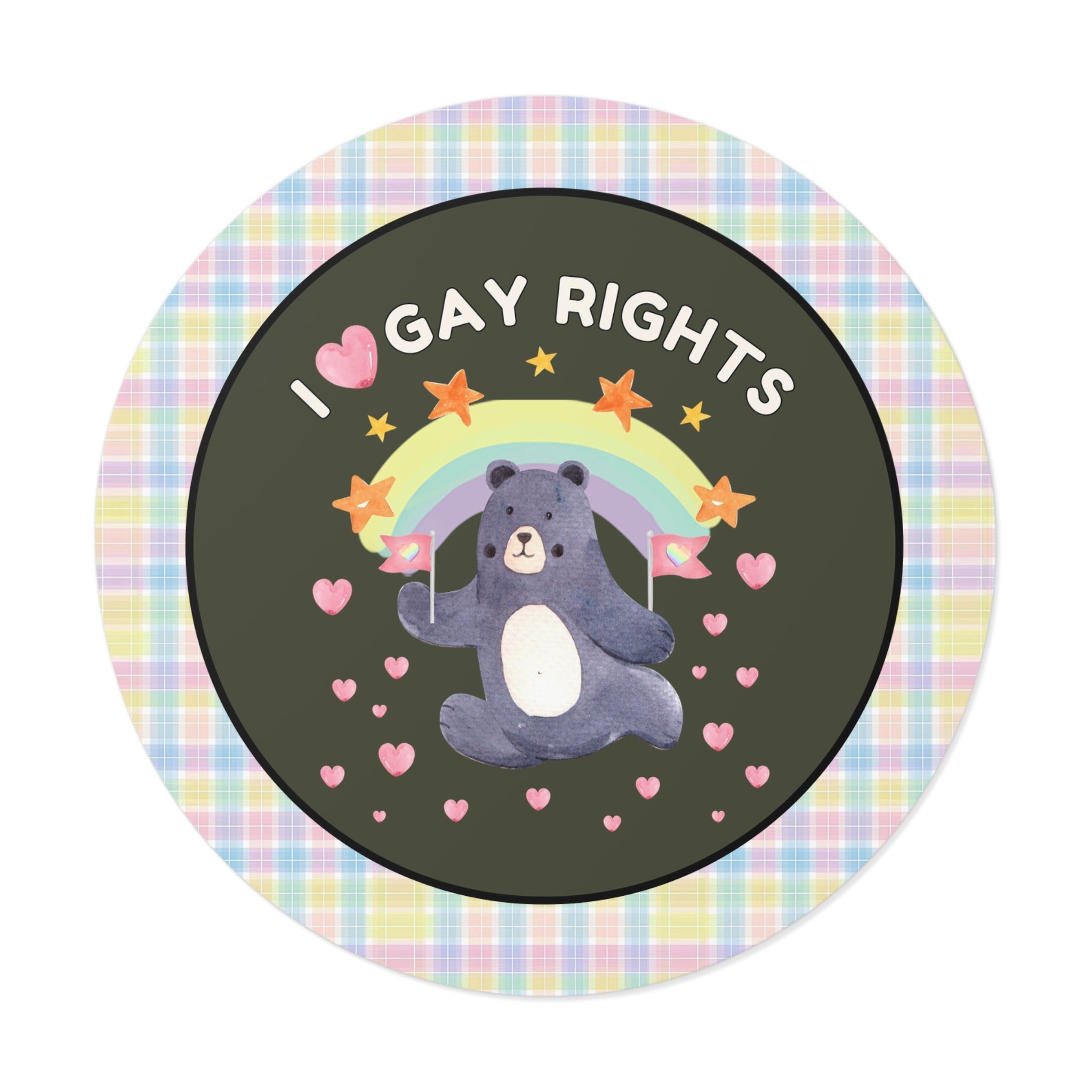 Adorable Gay Rights 90s Vibe Sticker - Opal and June