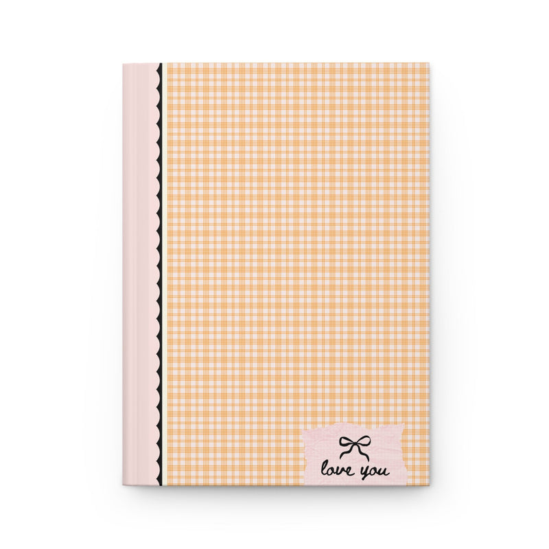 Plaid Notebook with Bows: Green