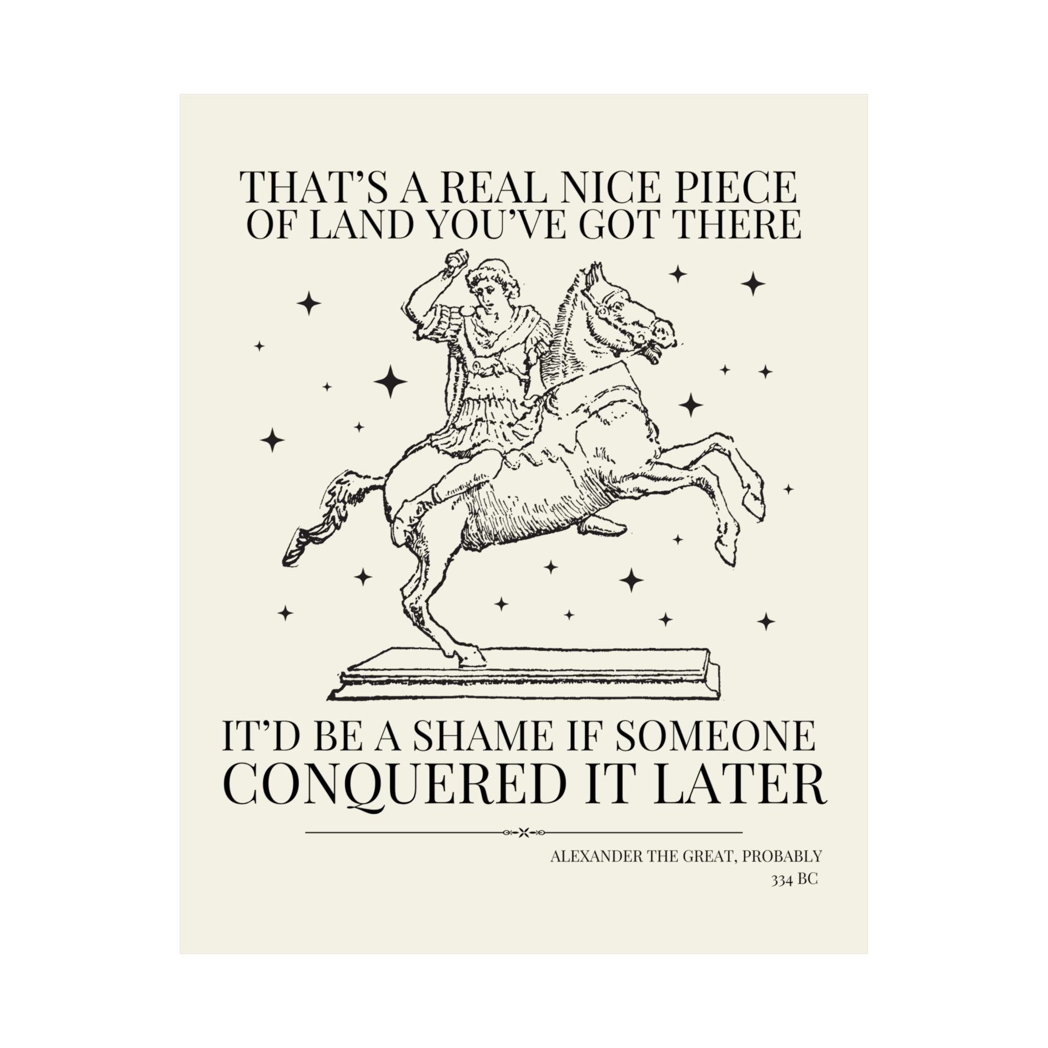 Alexander the Great King of Macedon Ancient History Poster - Opal and June