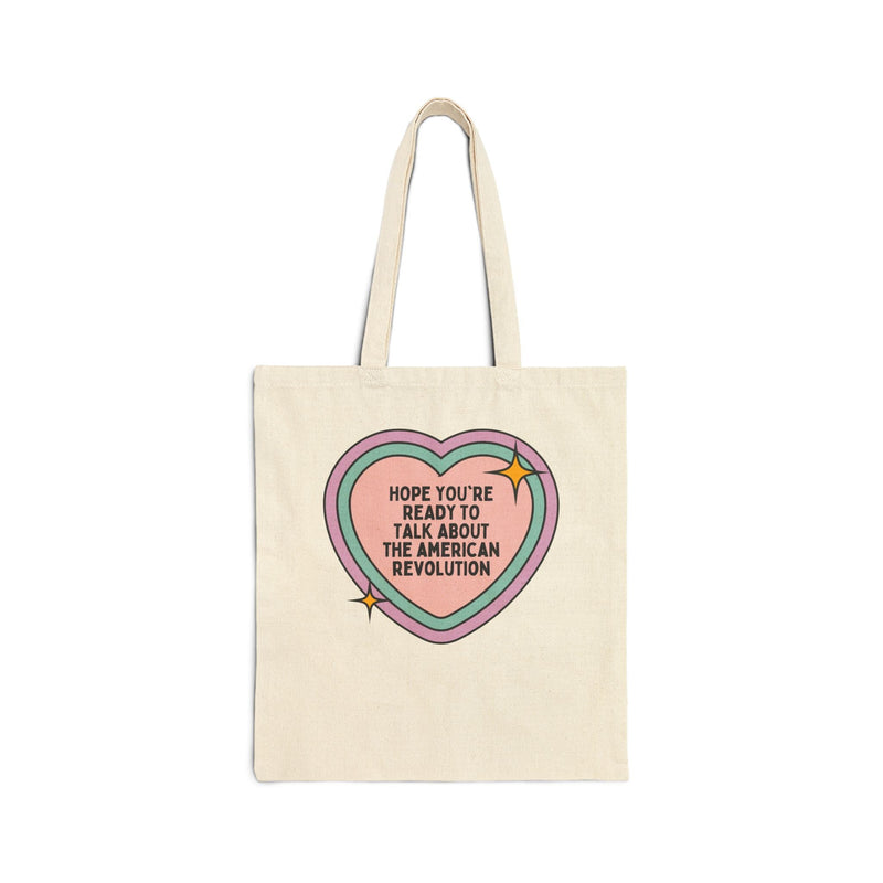 American History Teacher Tote Bag for Class Studying the American Revolutionary War, Early US History, 18th Century British History Tote - Opal and June