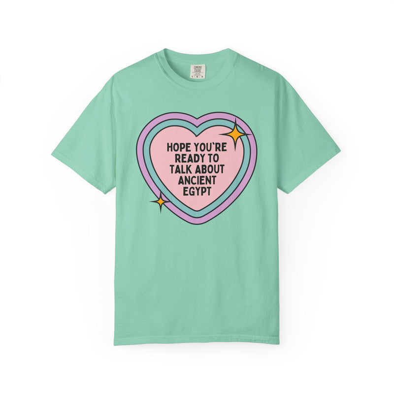 Ancient Egyptian History Teacher Tee Shirt for Historian Who Love Ancient Egypt and World History, Funny Saying History Major Tee with Heart - Opal and June