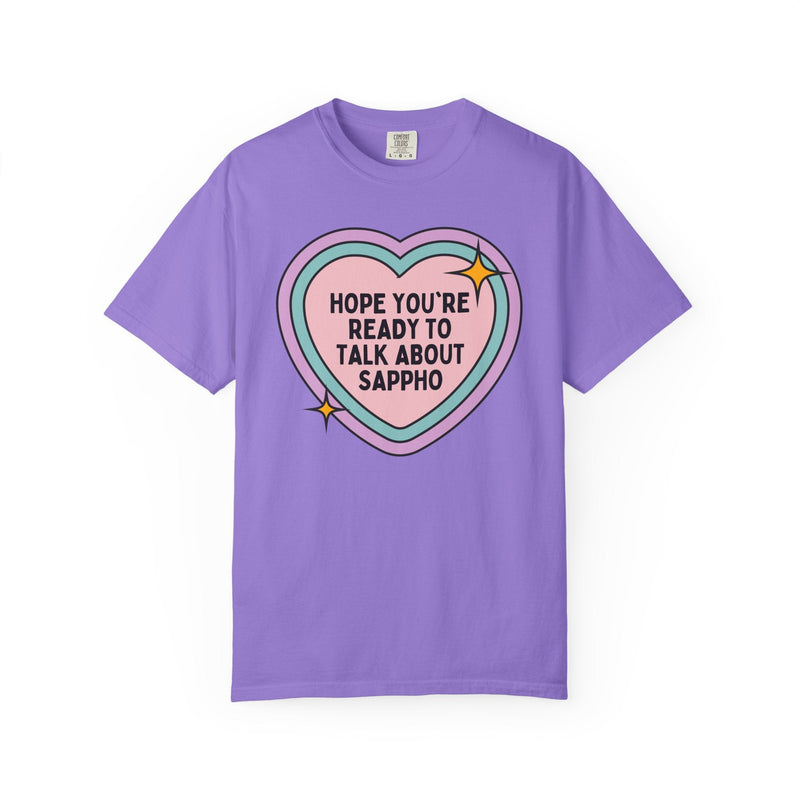 Ancient Greek History Professor: Sappho, Humanities Major Graduation Gift, LGBTQ Lyrical Poetry Tee Shirt, Womens History Buff Gift for Her - Opal and June