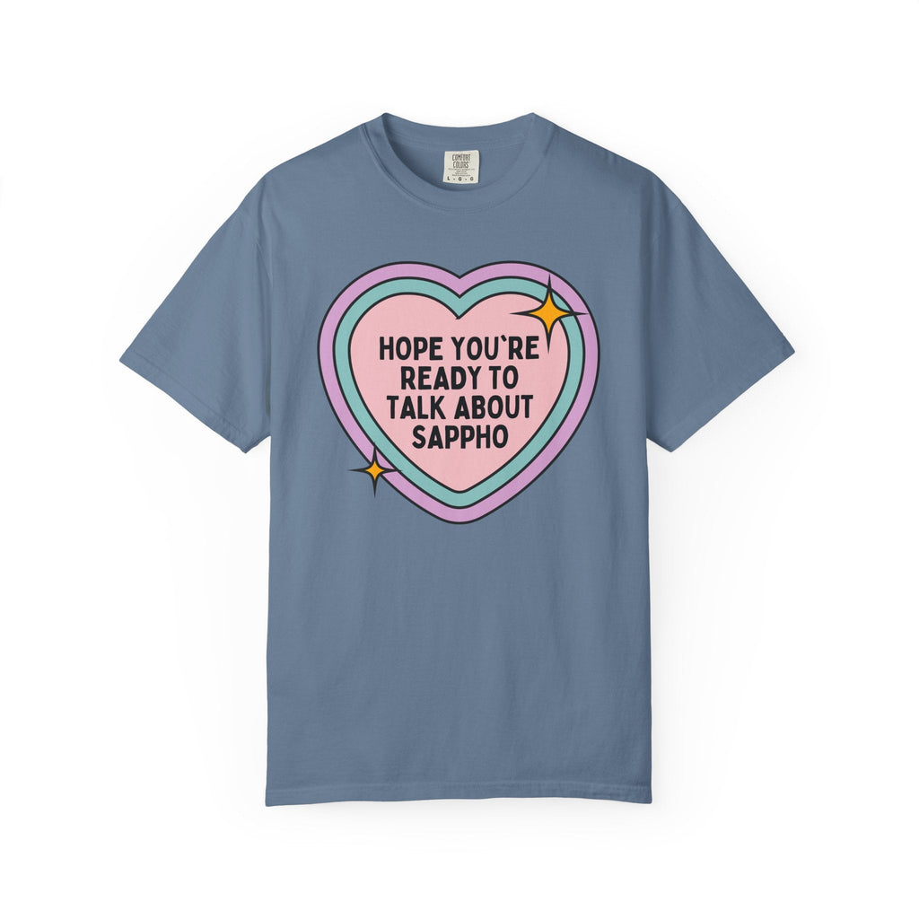 Ancient Greek History Professor: Sappho, Humanities Major Graduation Gift, LGBTQ Lyrical Poetry Tee Shirt, Womens History Buff Gift for Her - Opal and June