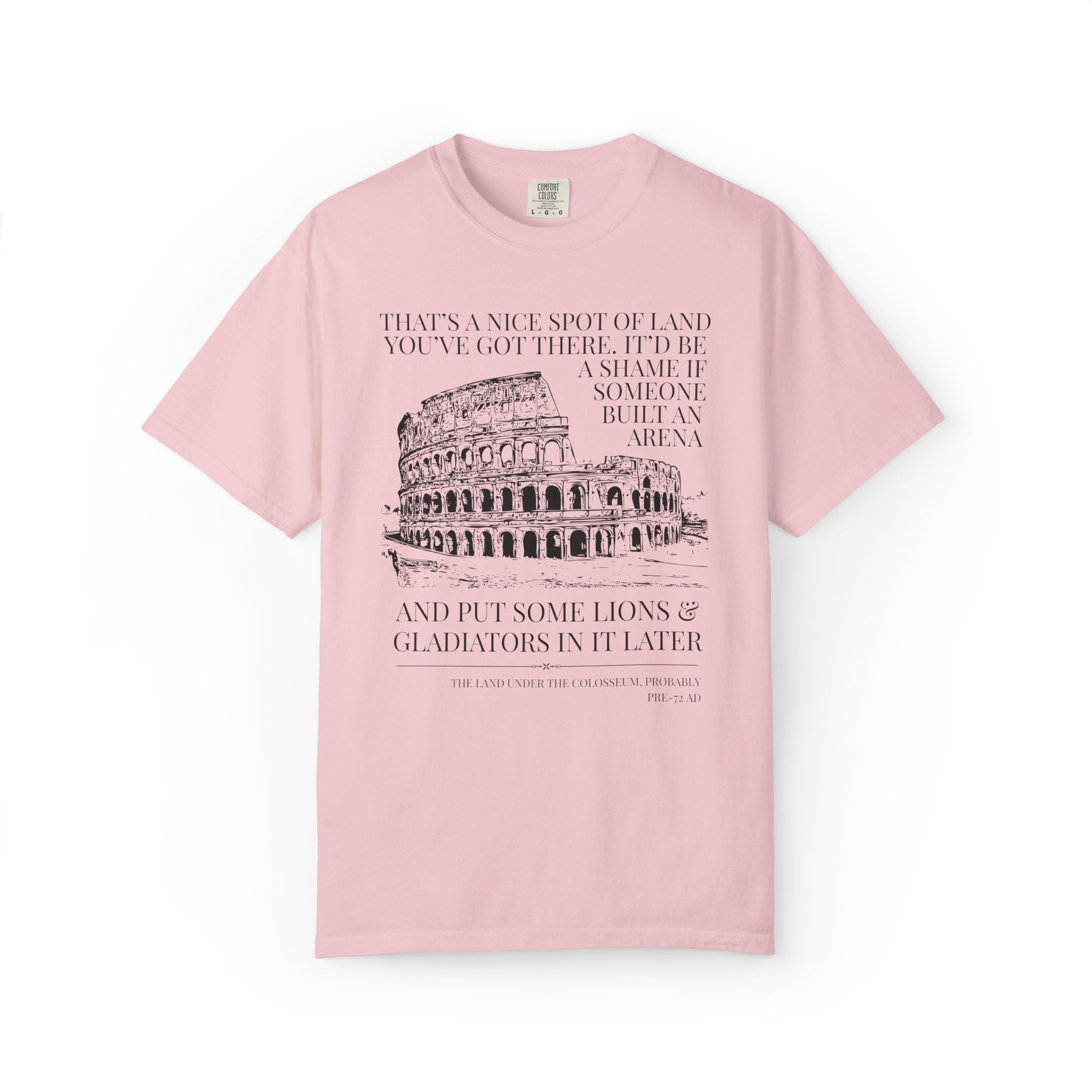 Ancient Roman History Buff Tee Shirt, World History, Rome Gladiators and Colosseum History Lover Tee, High School History Department Tee - Opal and June