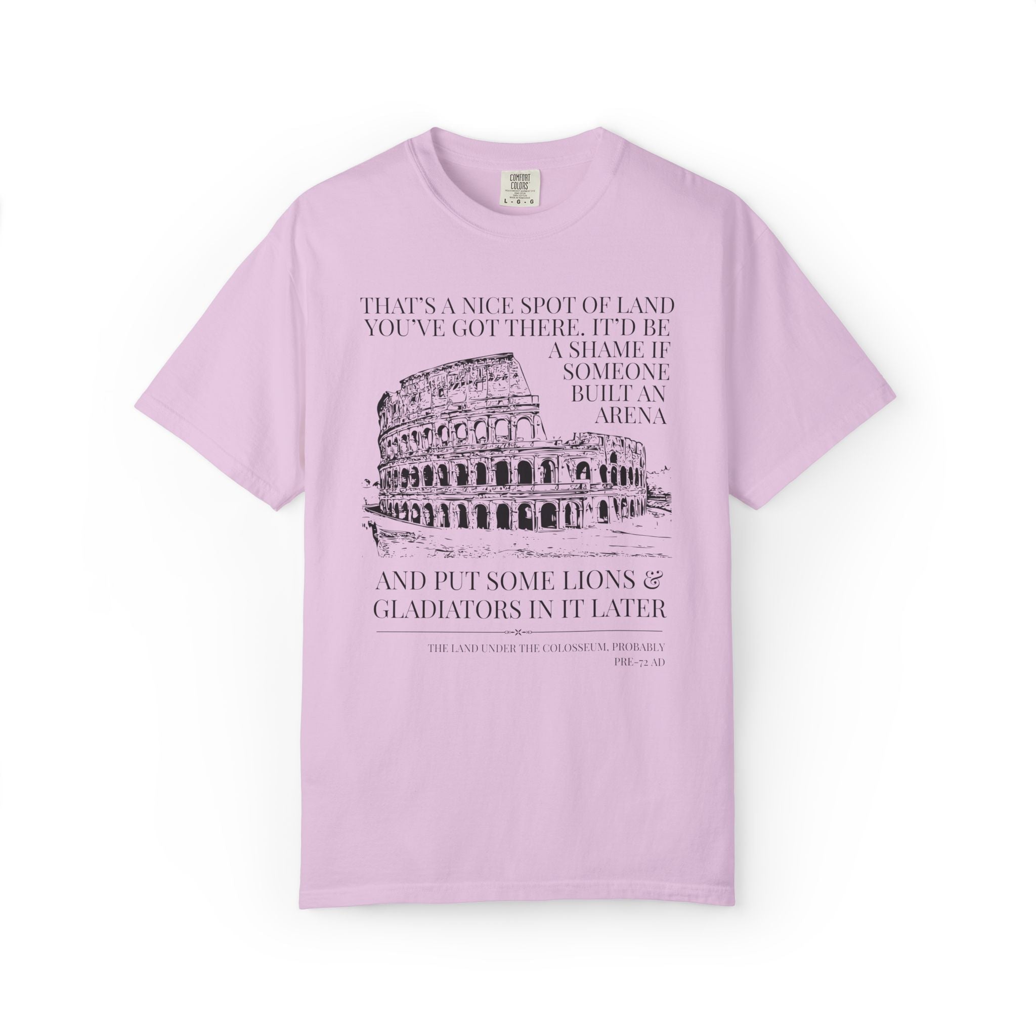 Ancient Roman History Buff Tee Shirt, World History, Rome Gladiators and Colosseum History Lover Tee, High School History Department Tee - Opal and June
