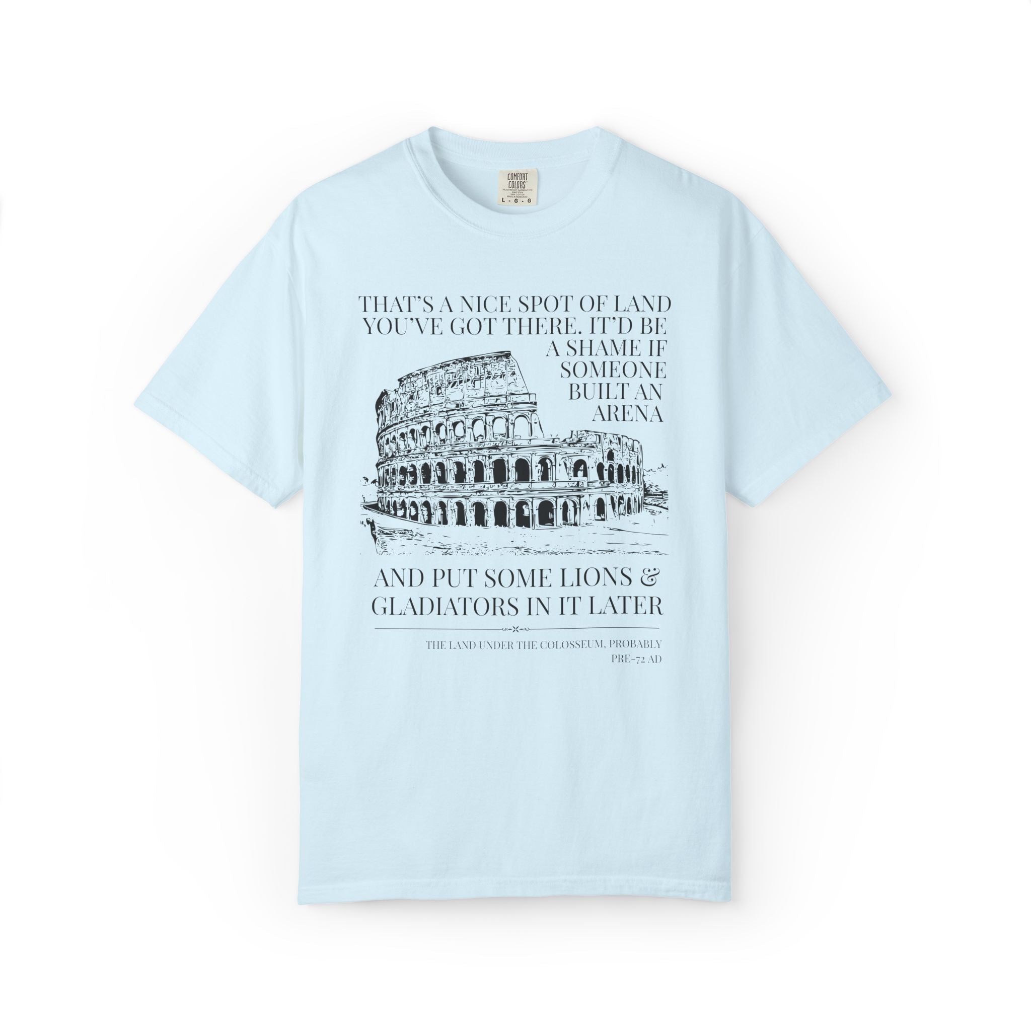 Ancient Roman History Buff Tee Shirt, World History, Rome Gladiators and Colosseum History Lover Tee, High School History Department Tee - Opal and June