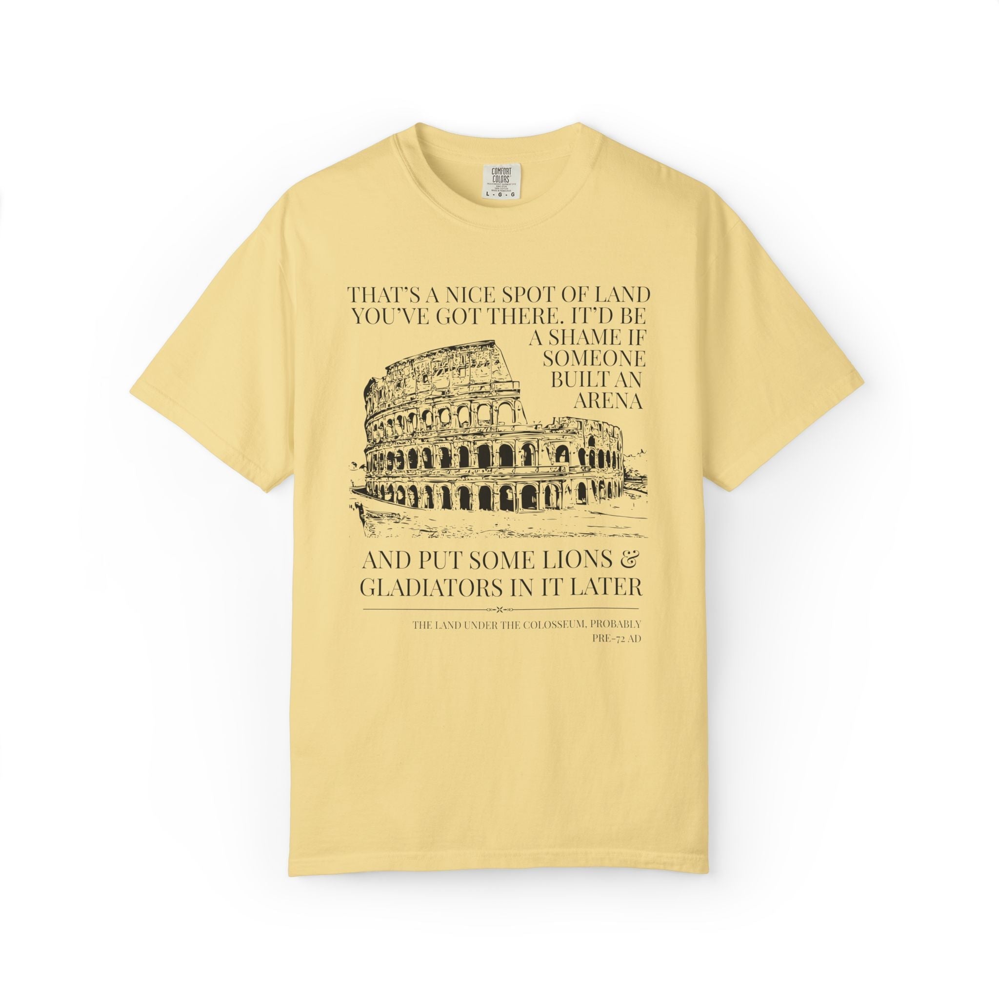 Ancient Roman History Buff Tee Shirt, World History, Rome Gladiators and Colosseum History Lover Tee, High School History Department Tee - Opal and June