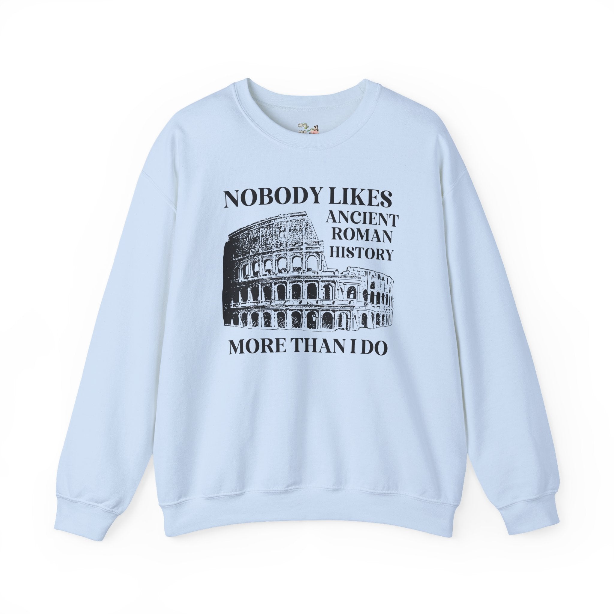 Ancient Roman History Sweatshirt for History Professor or Dad Who Loves Ancient History, Silly History Major or History Teacher Crewneck - Opal and June