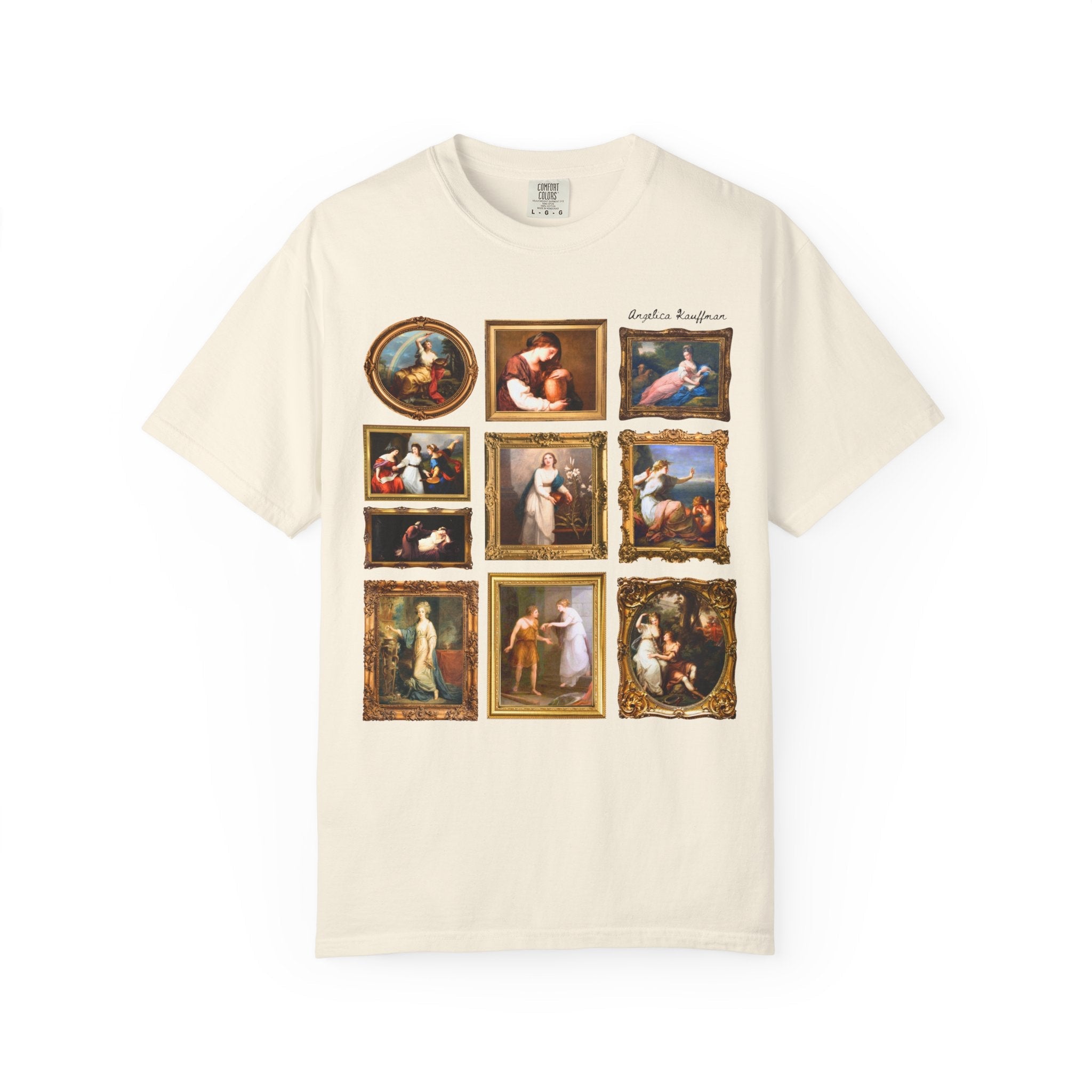 Angelica Kauffman Art History T-Shirt, Women's Art History Lover, Humanities Professor Teacher Appreciation Gift, Neoclassicism Art Movement - Opal and June