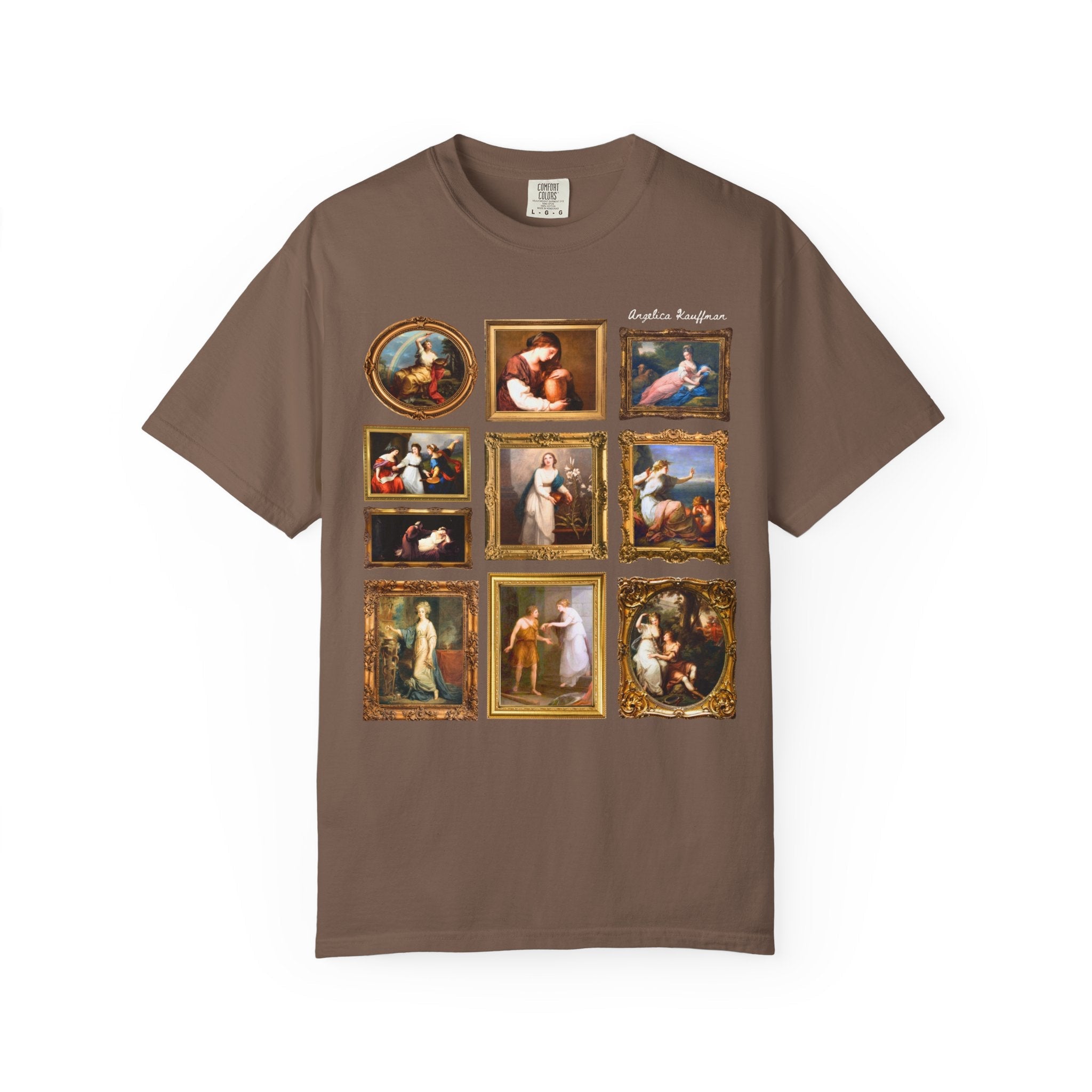 Angelica Kauffman Art History T-Shirt, Women's Art History Lover, Humanities Professor Teacher Appreciation Gift, Neoclassicism Art Movement - Opal and June