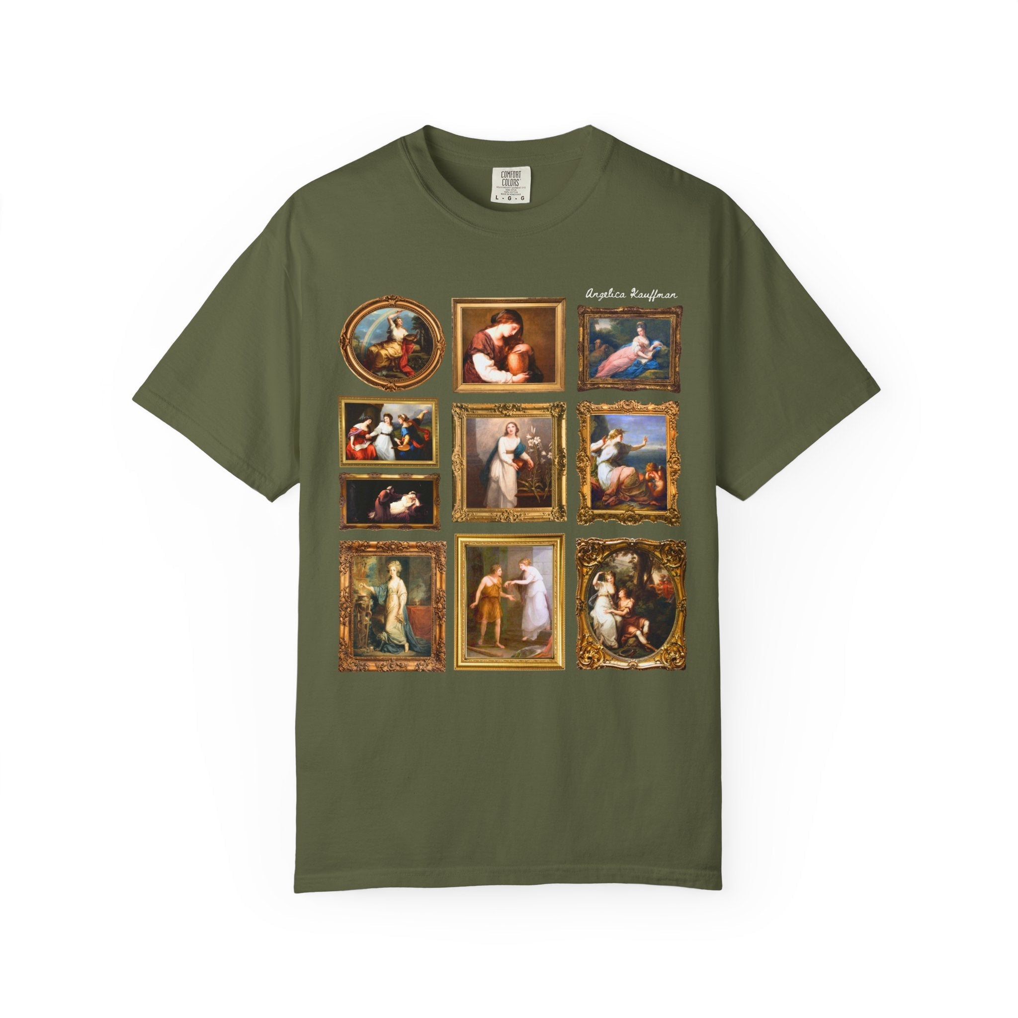Angelica Kauffman Art History T-Shirt, Women's Art History Lover, Humanities Professor Teacher Appreciation Gift, Neoclassicism Art Movement - Opal and June