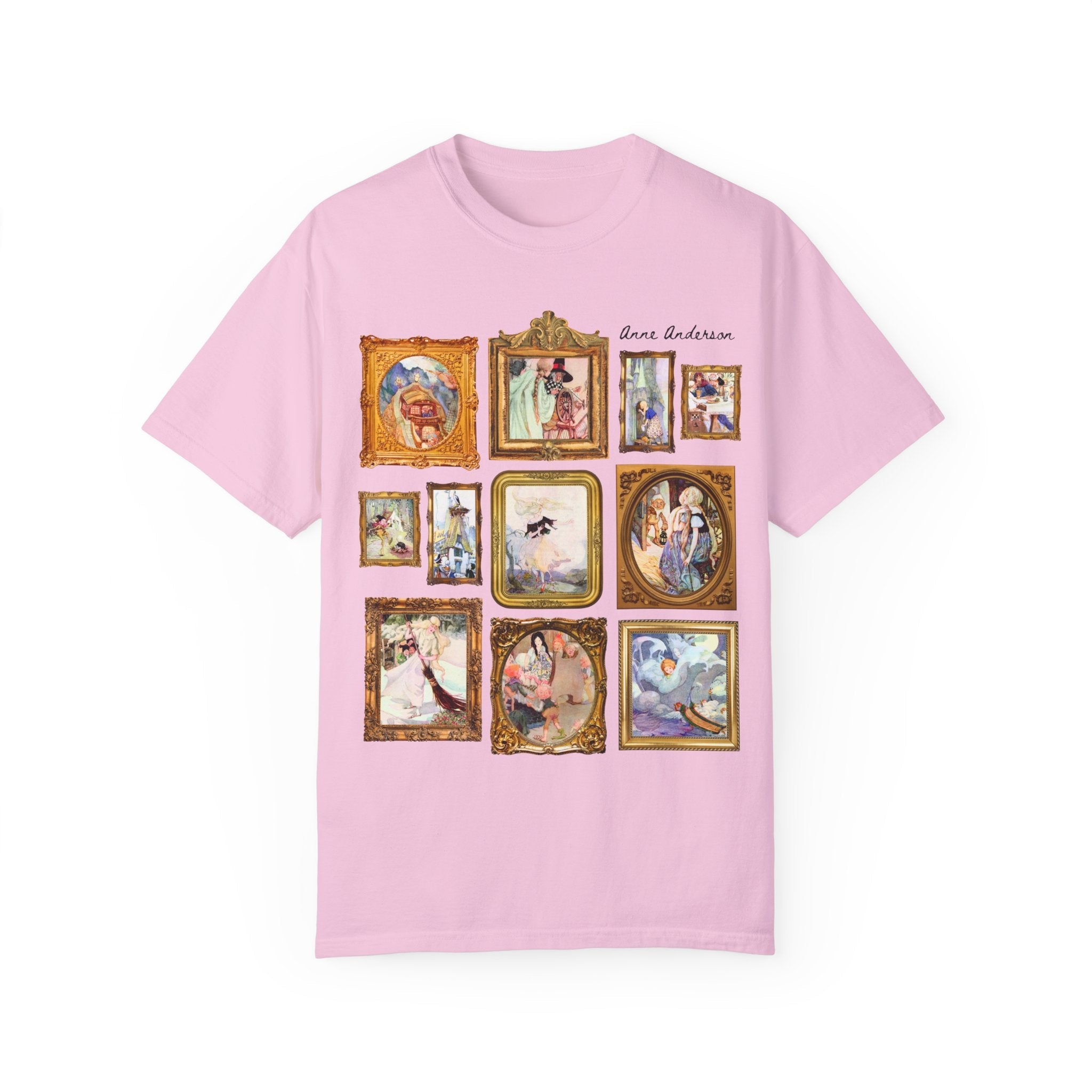 Anne Anderson Fairy Tale Art Nouveau Illustrations Tee, Famous Paintings of European Folk Tales, Hans Christian Andersen, The Brothers Grimm - Opal and June