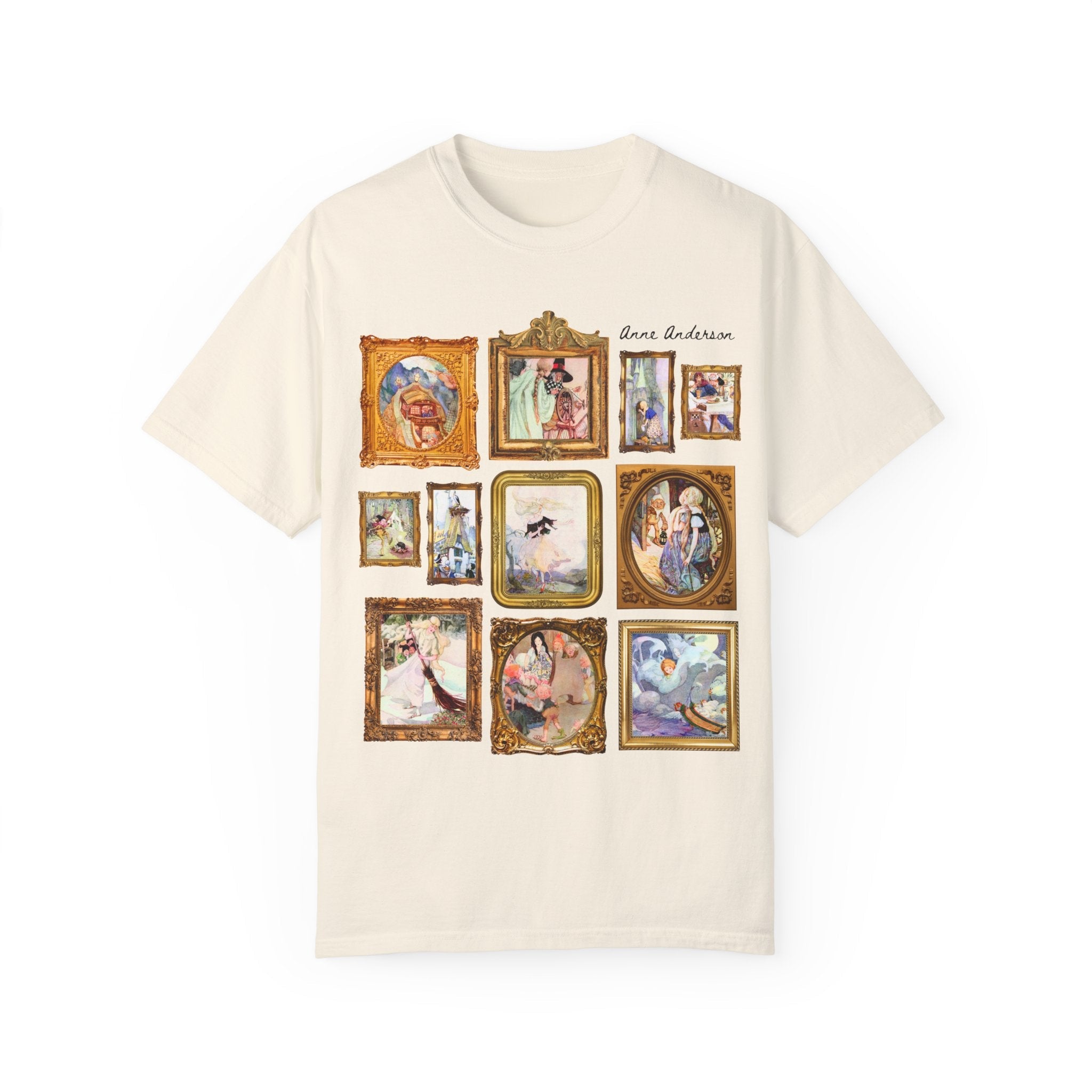 Anne Anderson Fairy Tale Art Nouveau Illustrations Tee, Famous Paintings of European Folk Tales, Hans Christian Andersen, The Brothers Grimm - Opal and June
