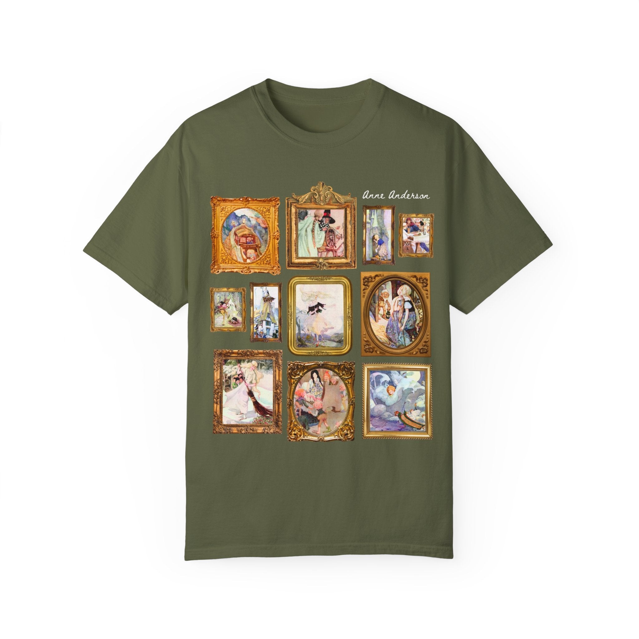 Anne Anderson Fairy Tale Art Nouveau Illustrations Tee, Famous Paintings of European Folk Tales, Hans Christian Andersen, The Brothers Grimm - Opal and June