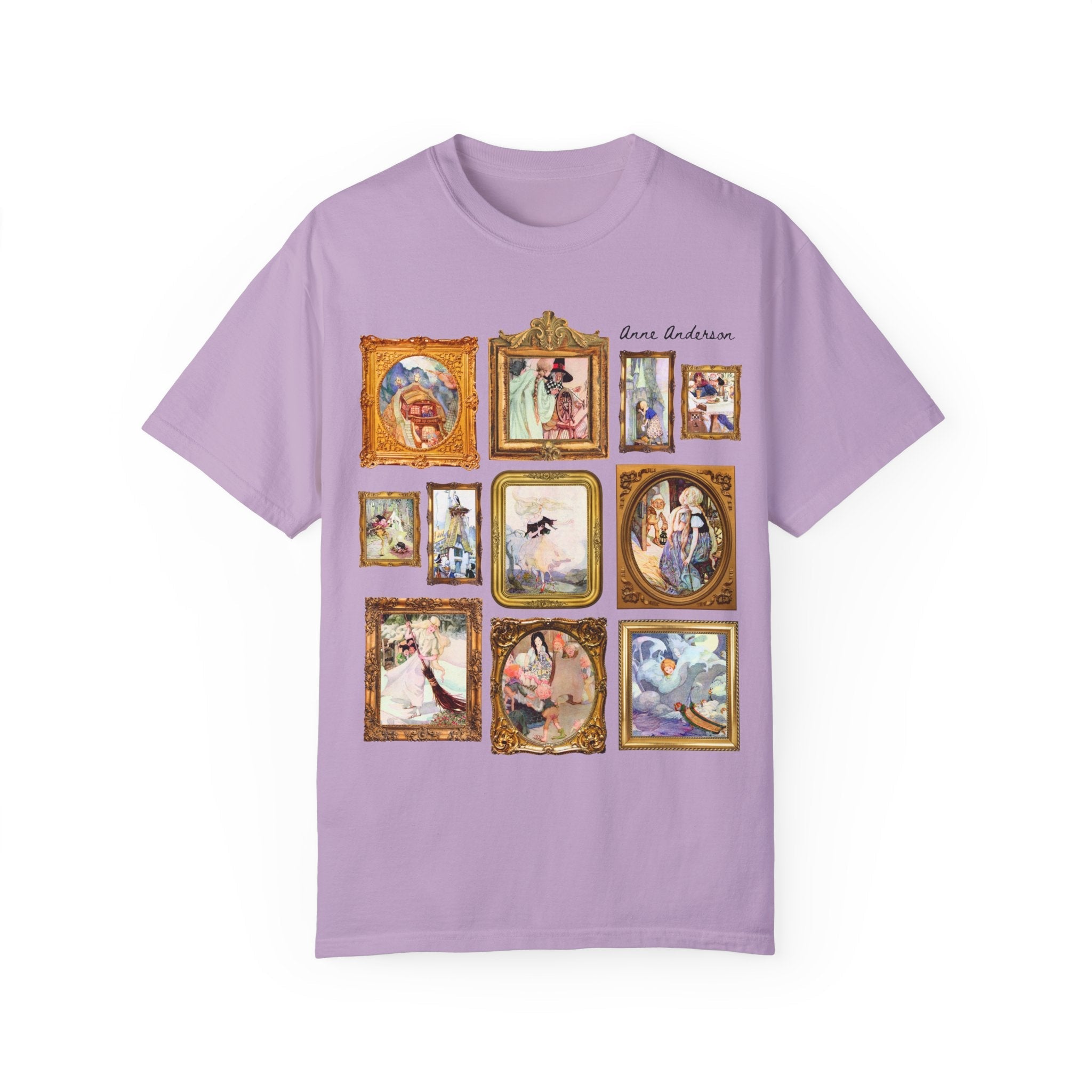 Anne Anderson Fairy Tale Art Nouveau Illustrations Tee, Famous Paintings of European Folk Tales, Hans Christian Andersen, The Brothers Grimm - Opal and June
