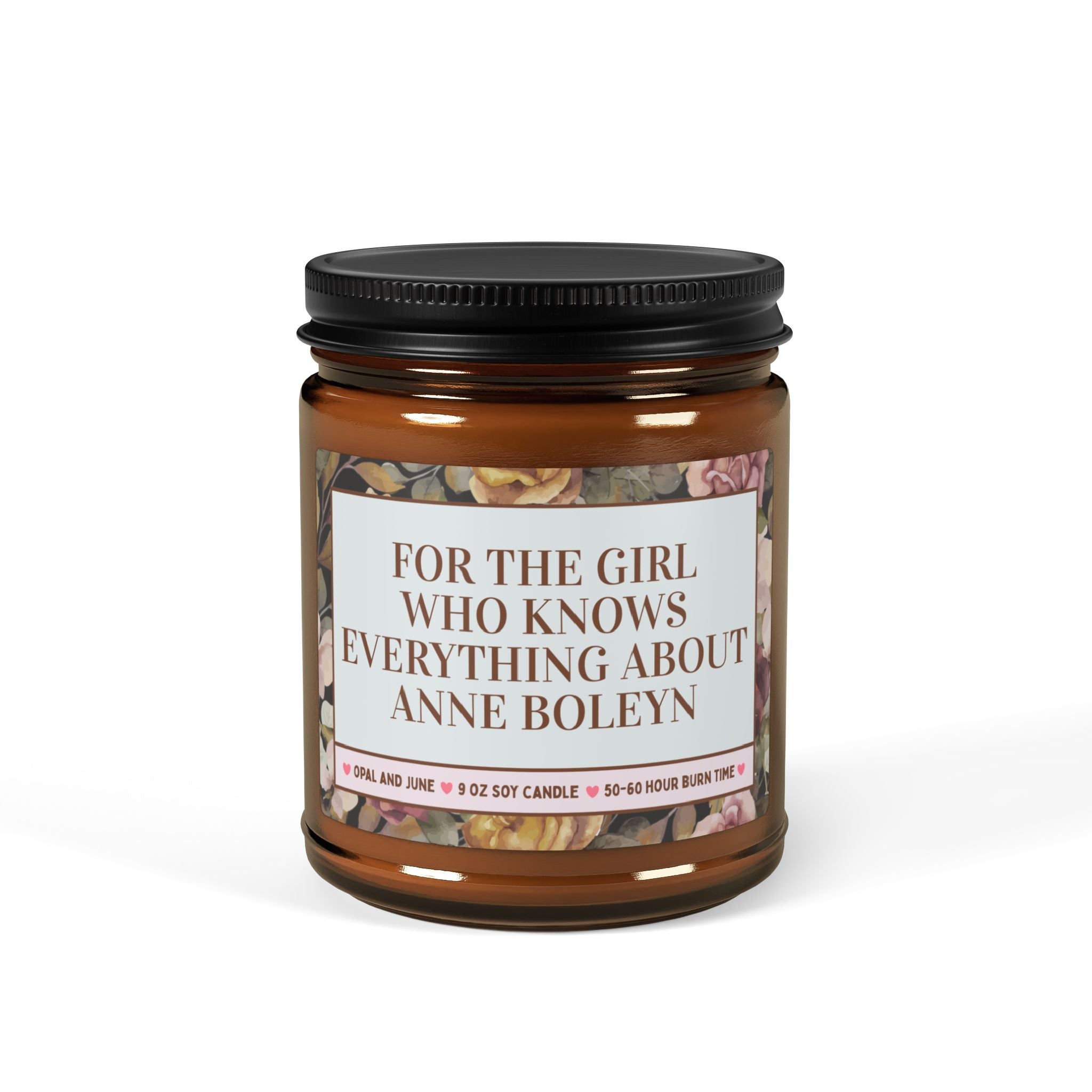 Anne Boleyn Tudor History Candle: For the Girl Who Knows Everything About Anne Boleyn 9 Oz Soy Candle - Opal and June