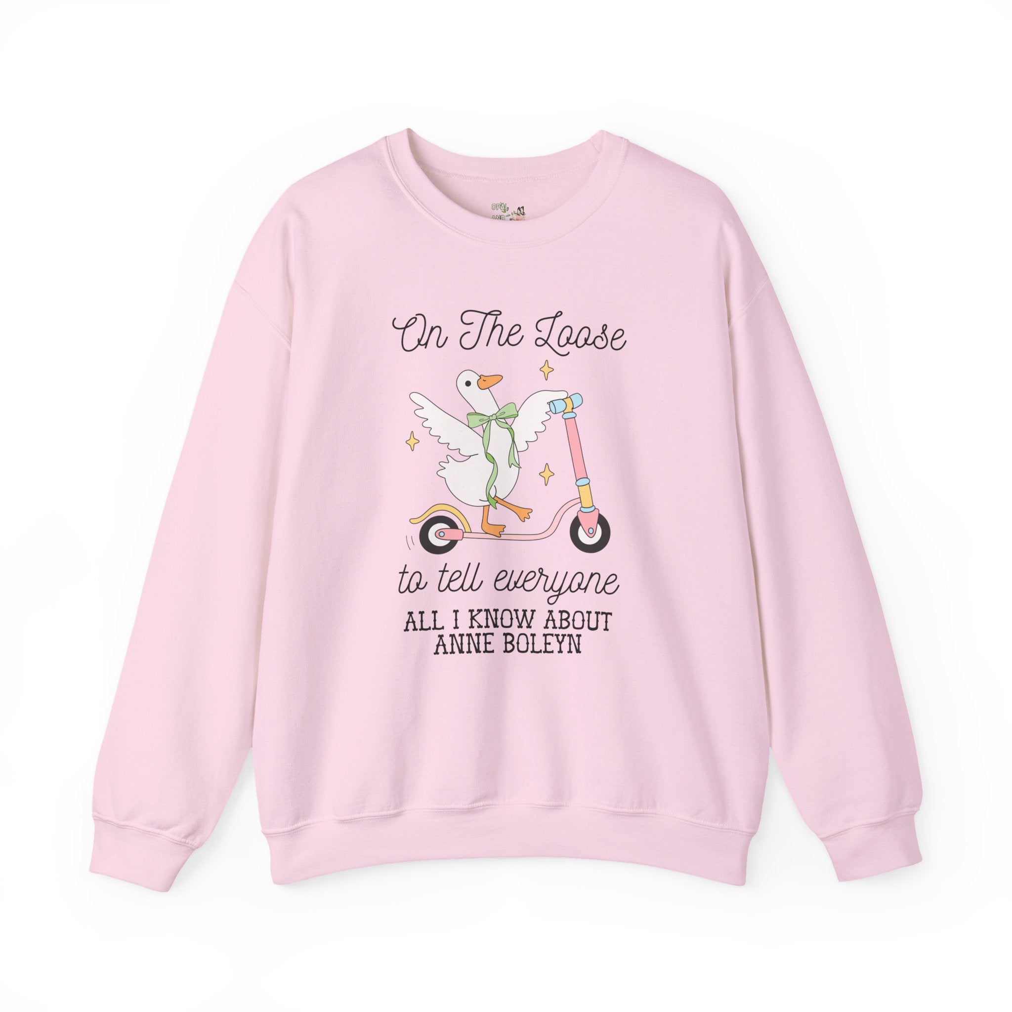 Anne Boleyn Tudor History Sweatshirt, Animal Lover, Silly Goose 90s Aesthetic Crewneck, History Professor, Famous Queens, English History - Opal and June