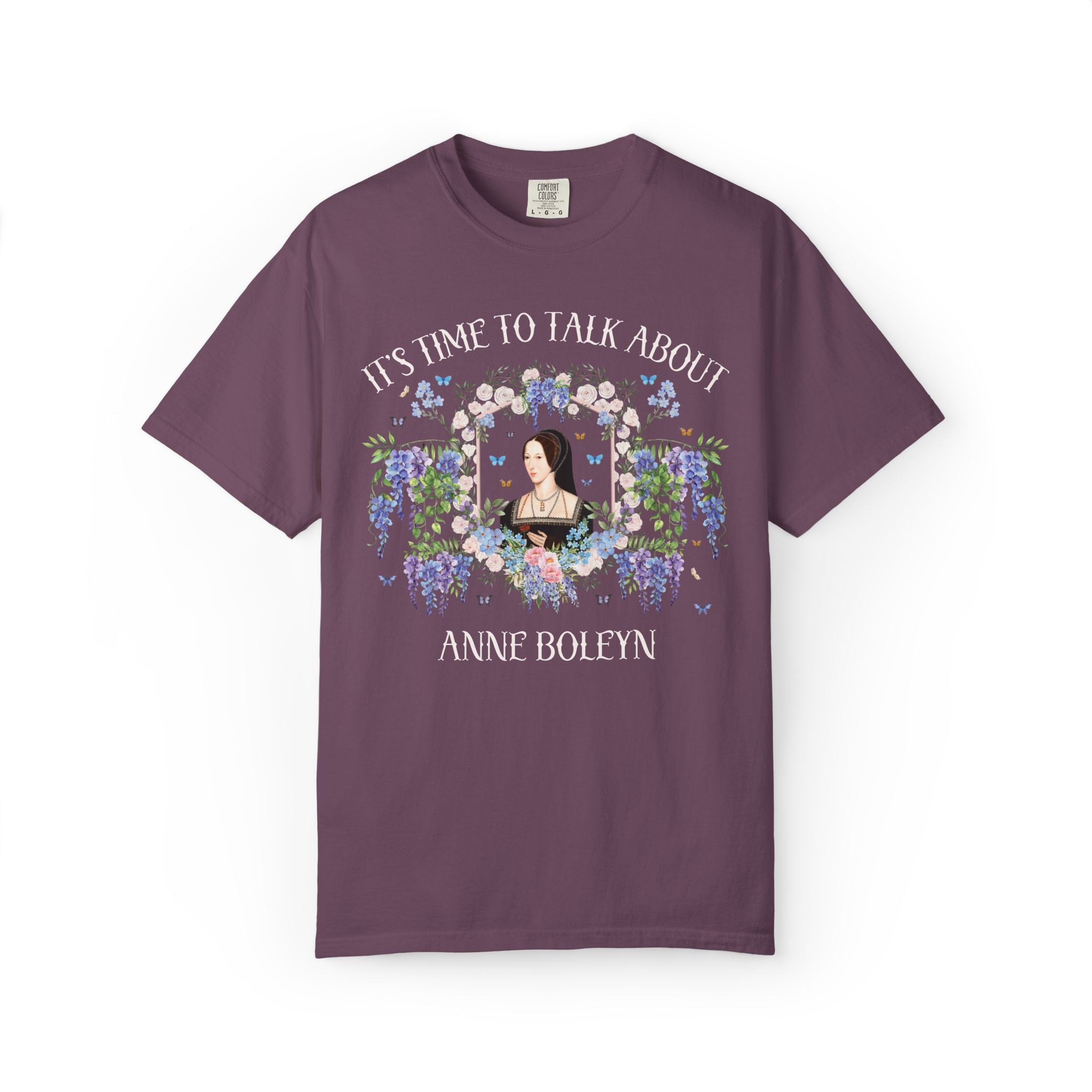 Anne Boleyn Tudor History T-Shirt for History Buff or Historian Who Loves Henry the 8th's Wives, Famous Queen 16th Century History Tee Shirt - Opal and June