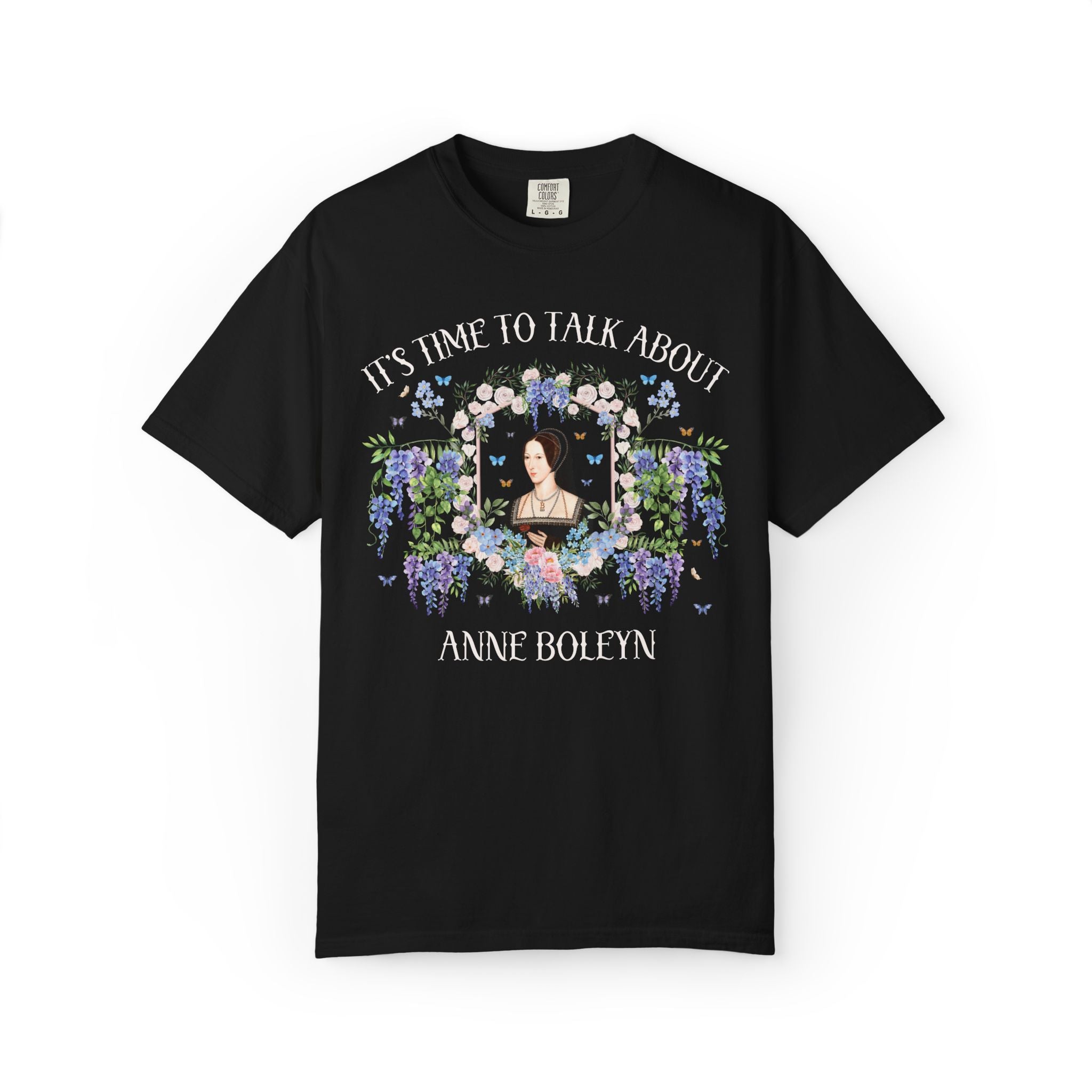 Anne Boleyn Tudor History T-Shirt for History Buff or Historian Who Loves Henry the 8th's Wives, Famous Queen 16th Century History Tee Shirt - Opal and June
