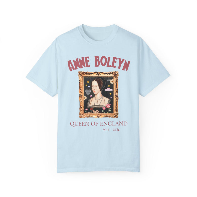 Anne Boleyn Tudor History T-Shirt with Flowers: Cute 90s Scrapbook Vibe, Famous Painting, European History, Famous Queens, Henry VIII Wives - Opal and June