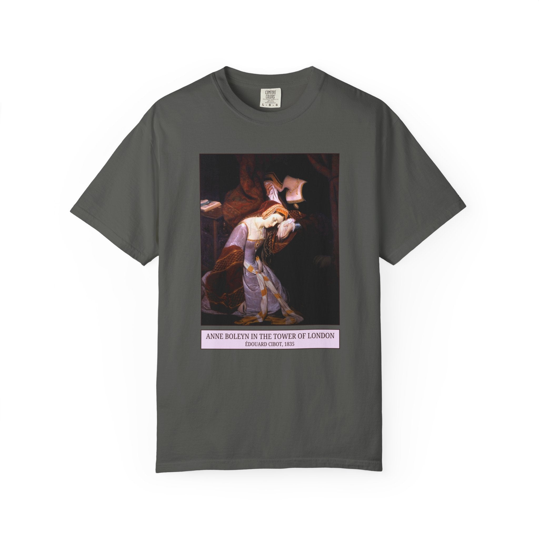 Anne Boleyn Tudor History Tee Shirt for Art Historian or History Buff Who Loves Art, Famous Queens, Henry the 8th's Wives, Edouard Cibot - Opal and June