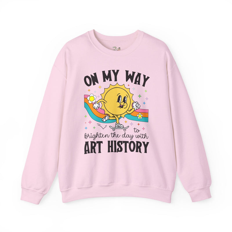 Art History Professor or Humanites Major Sweatshirt with Groovy Retro Aesthetic, Cute Art Historian Gift for Daughter, Social Studies Gift - Opal and June