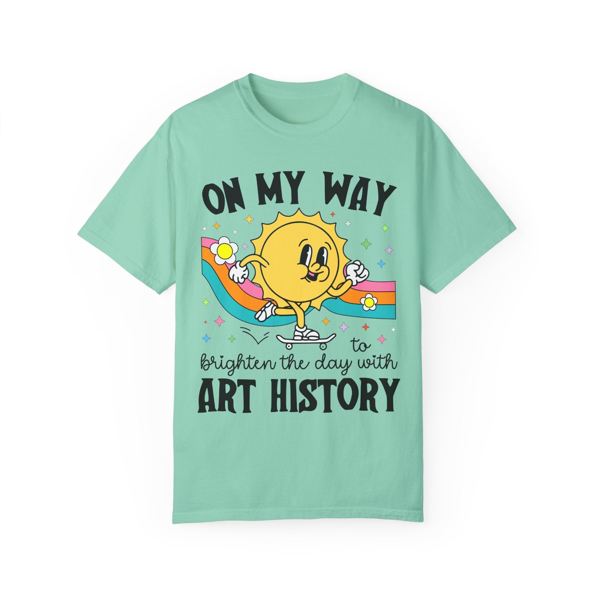 Art History Professor or Humanites Major Tee Shirt with Groovy Retro Aesthetic, Cute Art Historian Gift for Daughter, Social Studies Gift - Opal and June