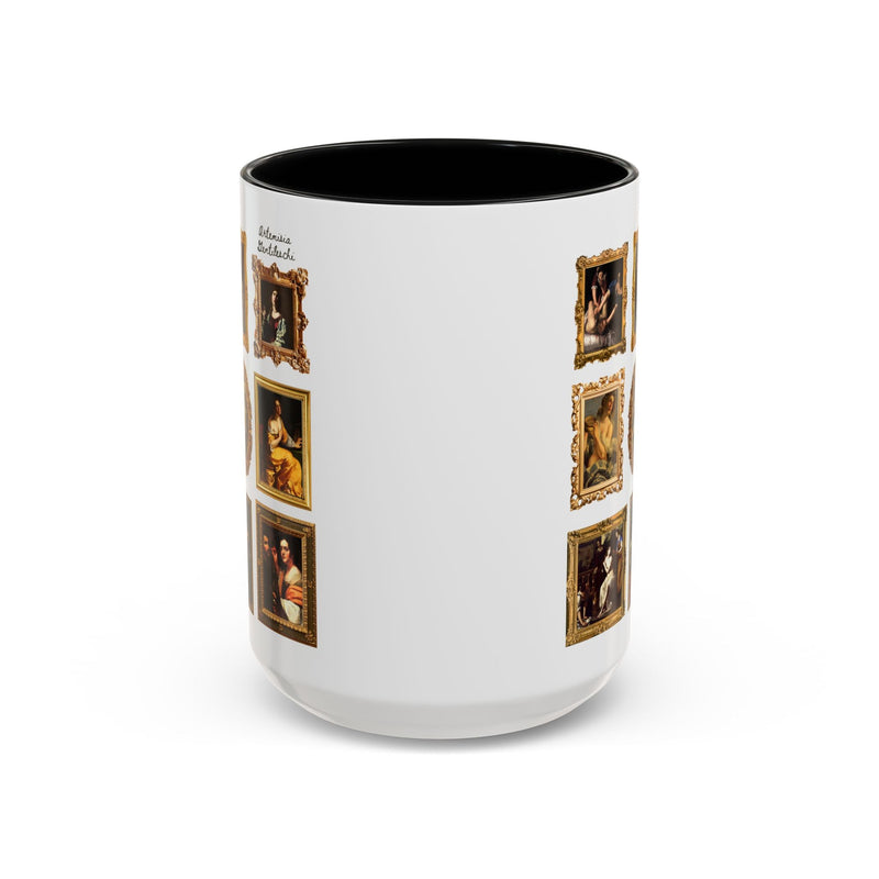 Artemisia Gentileschi Art History Coffee Mug: Includes Painting of Judith and Her Maidservant with The Head of Holofernes - Opal and June
