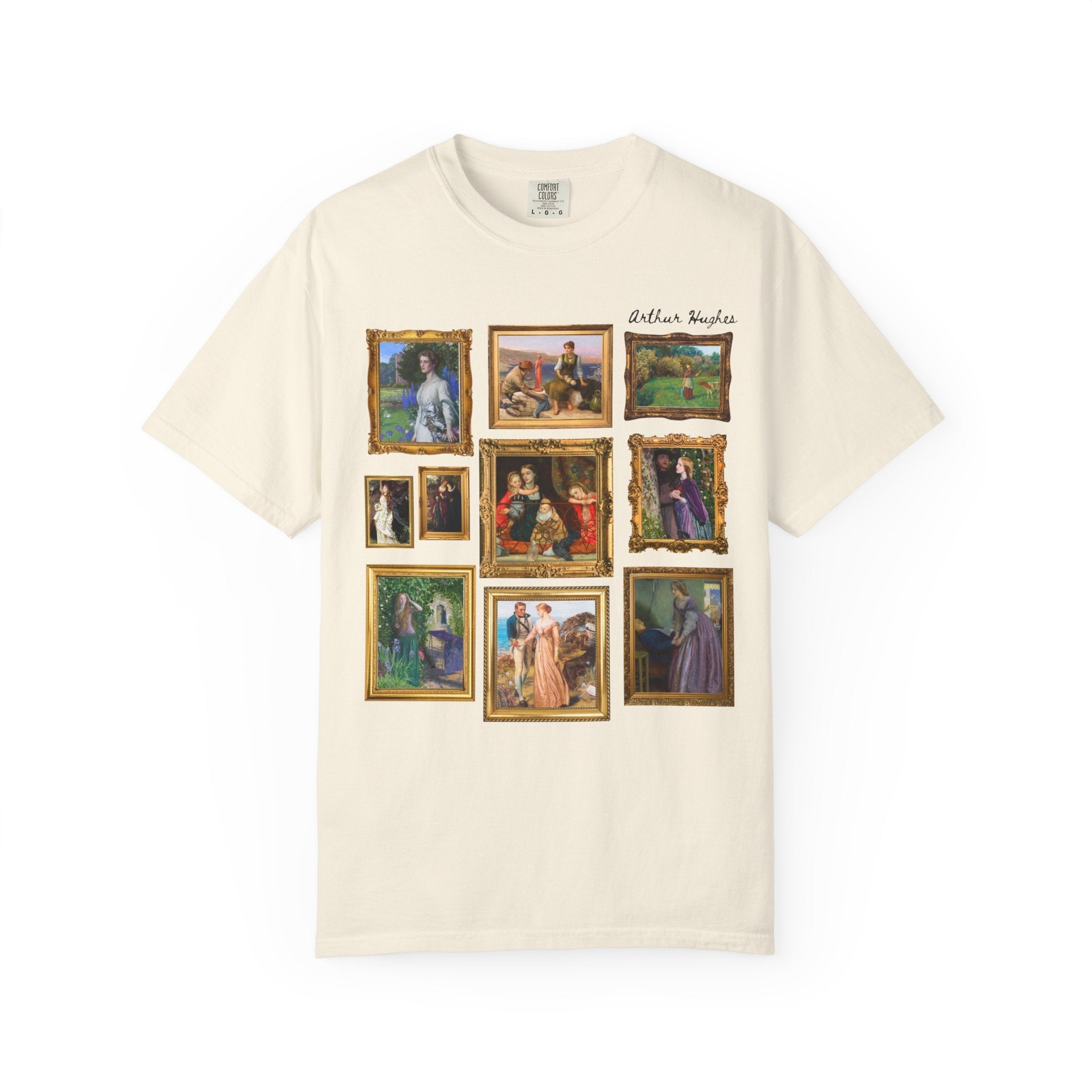 Arthur Hughes Art History Teacher T-Shirt: Famous Paintings, Pre - Raphaelite Brotherhood, English Art History, Ophelia Painting, 19th Century - Opal and June