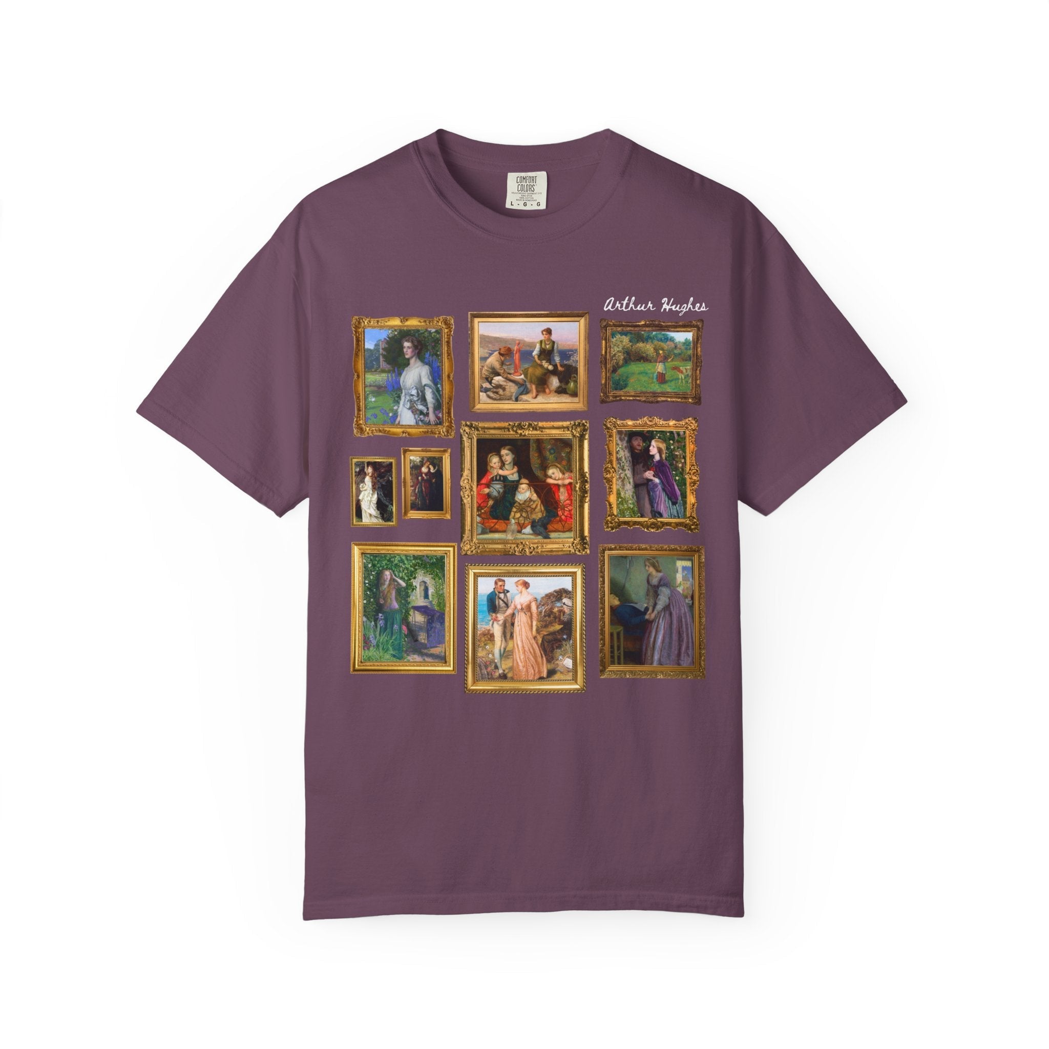 Arthur Hughes Art History Teacher T-Shirt: Famous Paintings, Pre - Raphaelite Brotherhood, English Art History, Ophelia Painting, 19th Century - Opal and June