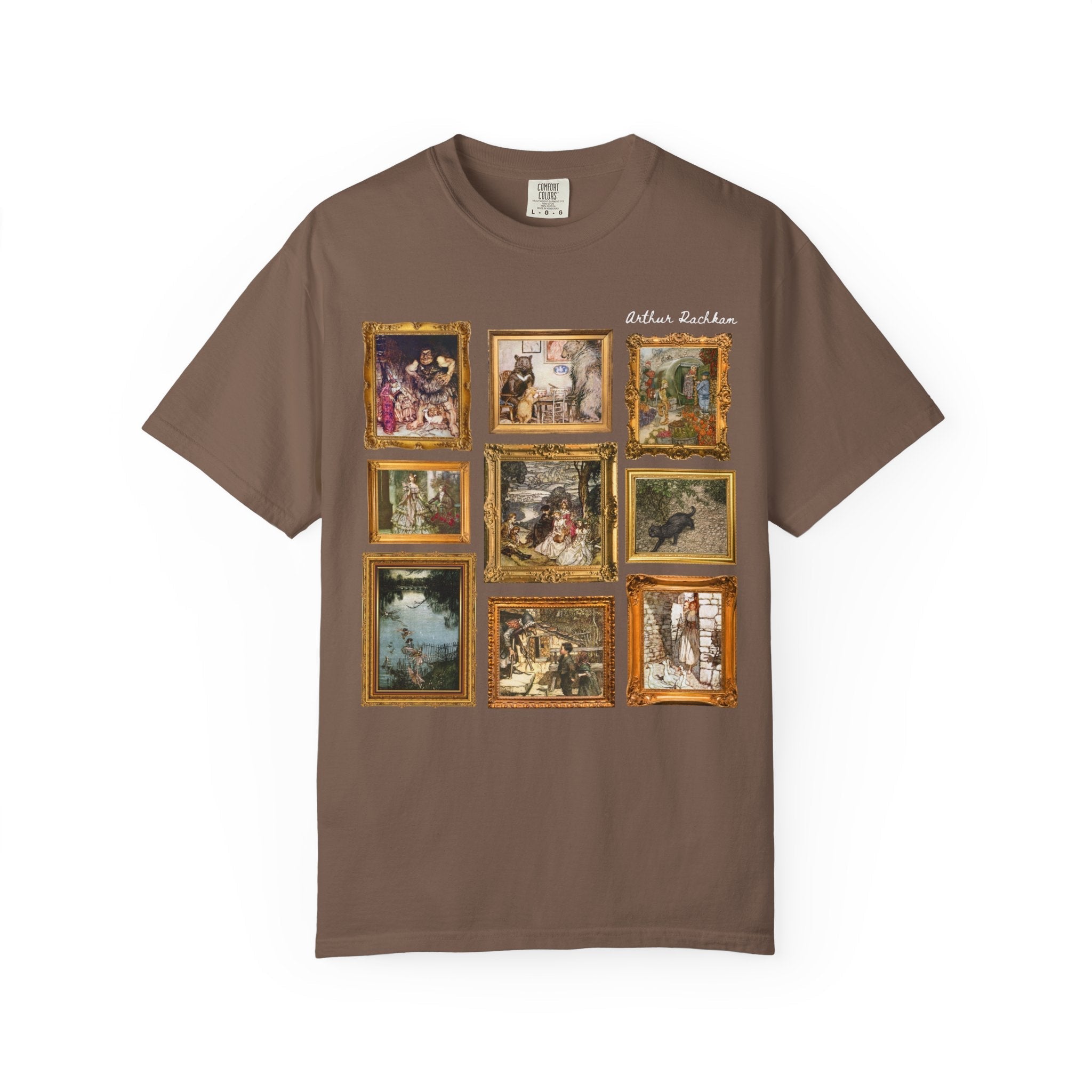 Arthur Rackham Art History Lover Tee Shirt, Famous Fairy Tale Illustrations, Book Lover Gift Idea, Cute Bookish European Folklore T-Shirt - Opal and June