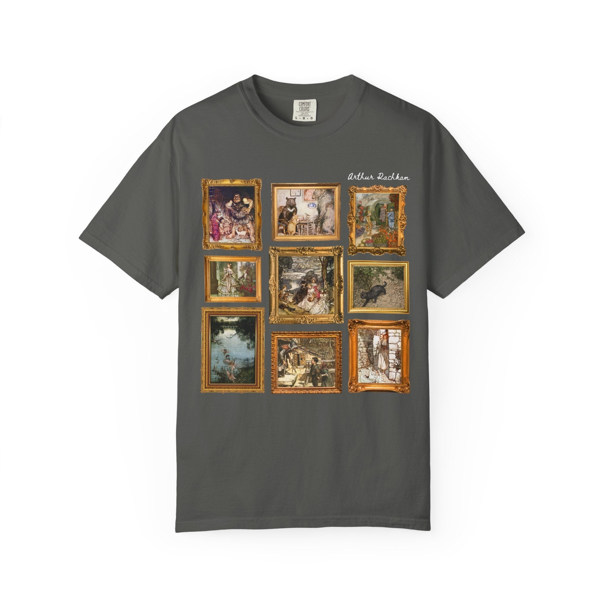 Arthur Rackham Art History Lover Tee Shirt, Famous Fairy Tale Illustrations, Book Lover Gift Idea, Cute Bookish European Folklore T-Shirt - Opal and June