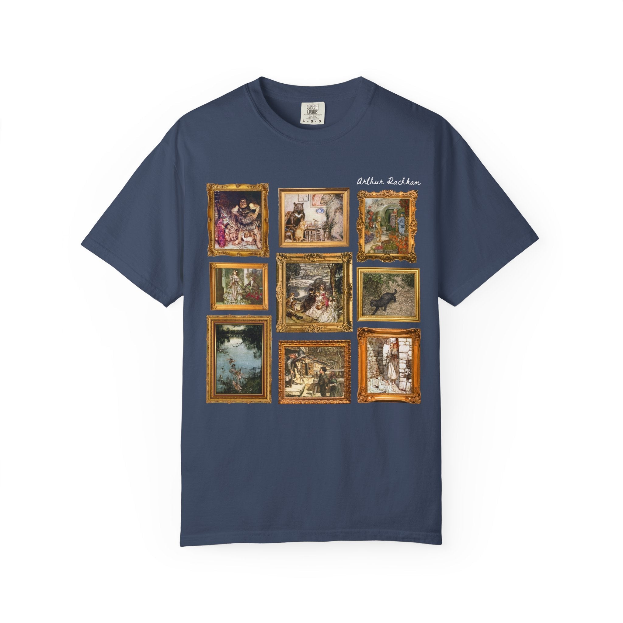 Arthur Rackham Art History Lover Tee Shirt, Famous Fairy Tale Illustrations, Book Lover Gift Idea, Cute Bookish European Folklore T-Shirt - Opal and June