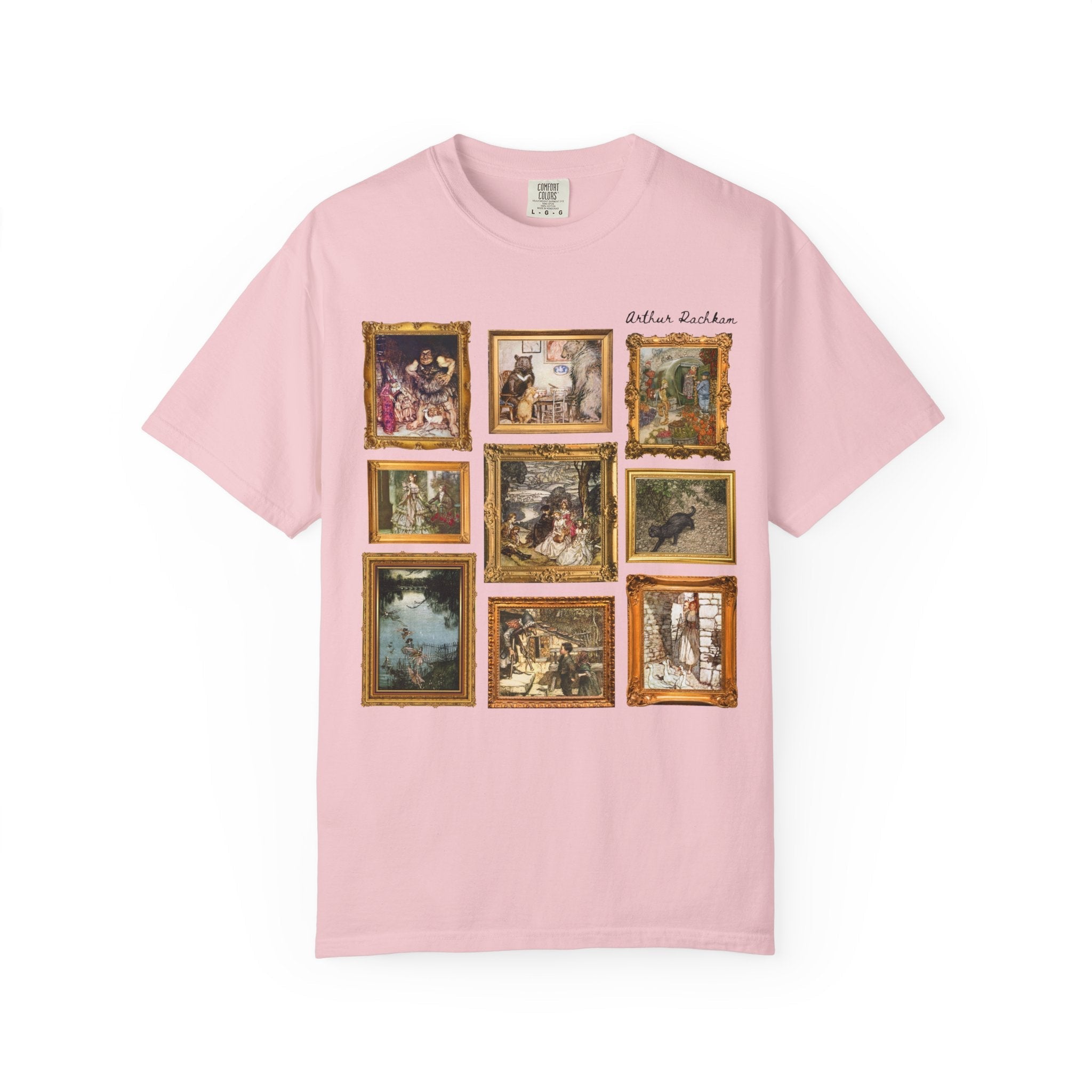 Arthur Rackham Art History Lover Tee Shirt, Famous Fairy Tale Illustrations, Book Lover Gift Idea, Cute Bookish European Folklore T-Shirt - Opal and June