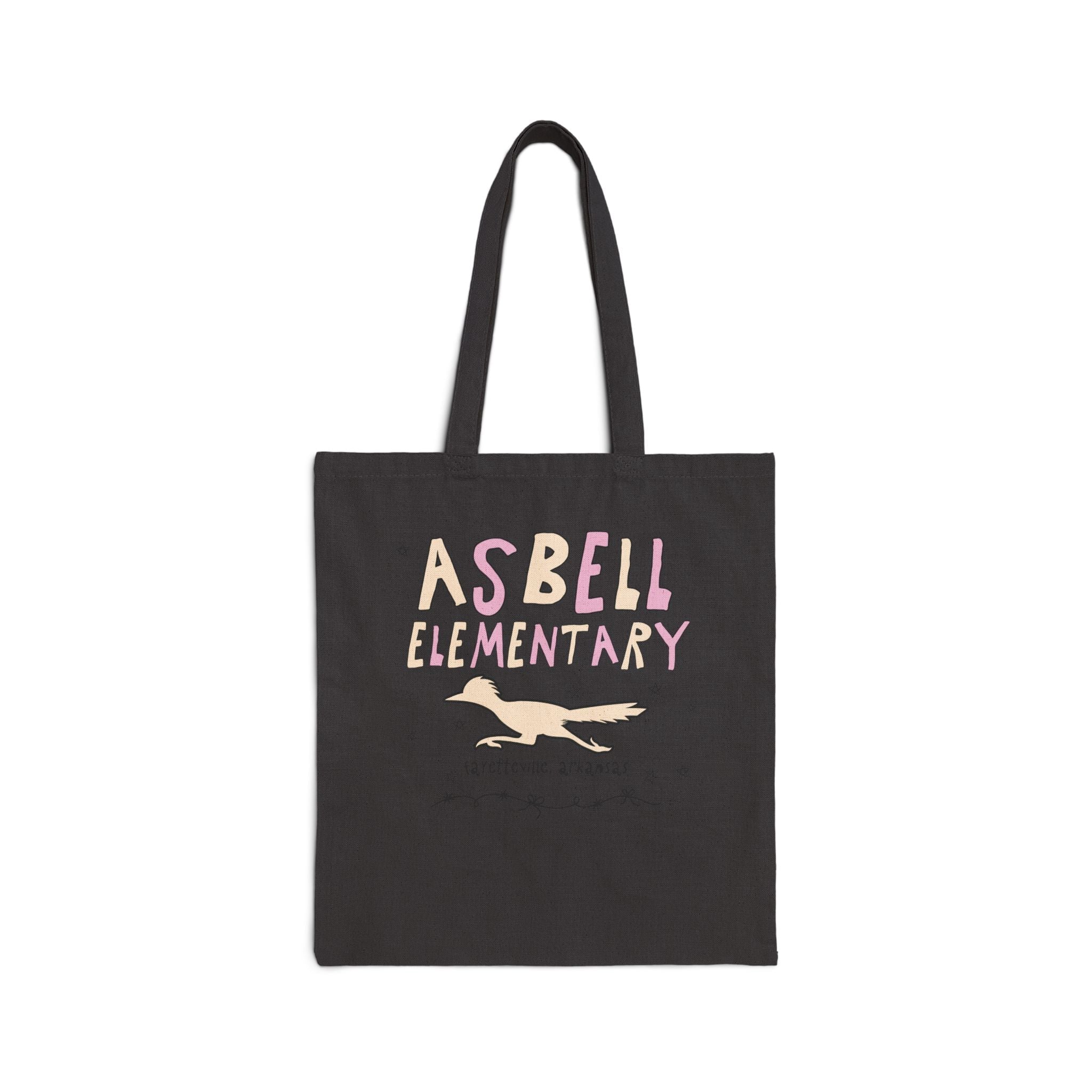 Asbell Elementary School: Pink and Beige Tote Bag | FPS + Opal and June Tote Bag, Fayetteville Public Schools - Opal and June