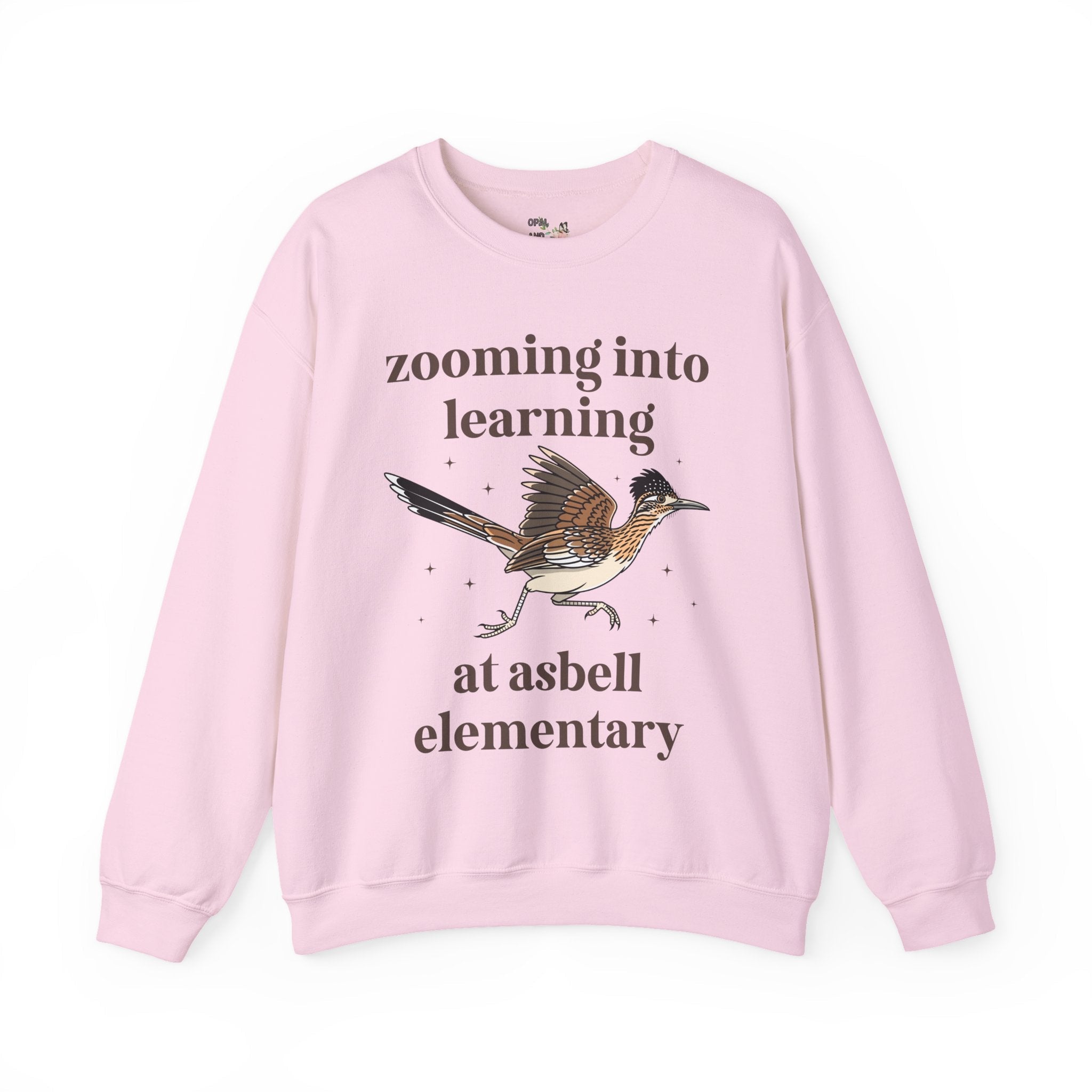 Asbell Elementary School Sweatshirt: Zooming Into learning at Asbell Elementary | FPS + Opal and June Sweatshirt, Fayetteville Public Schools - Opal and June