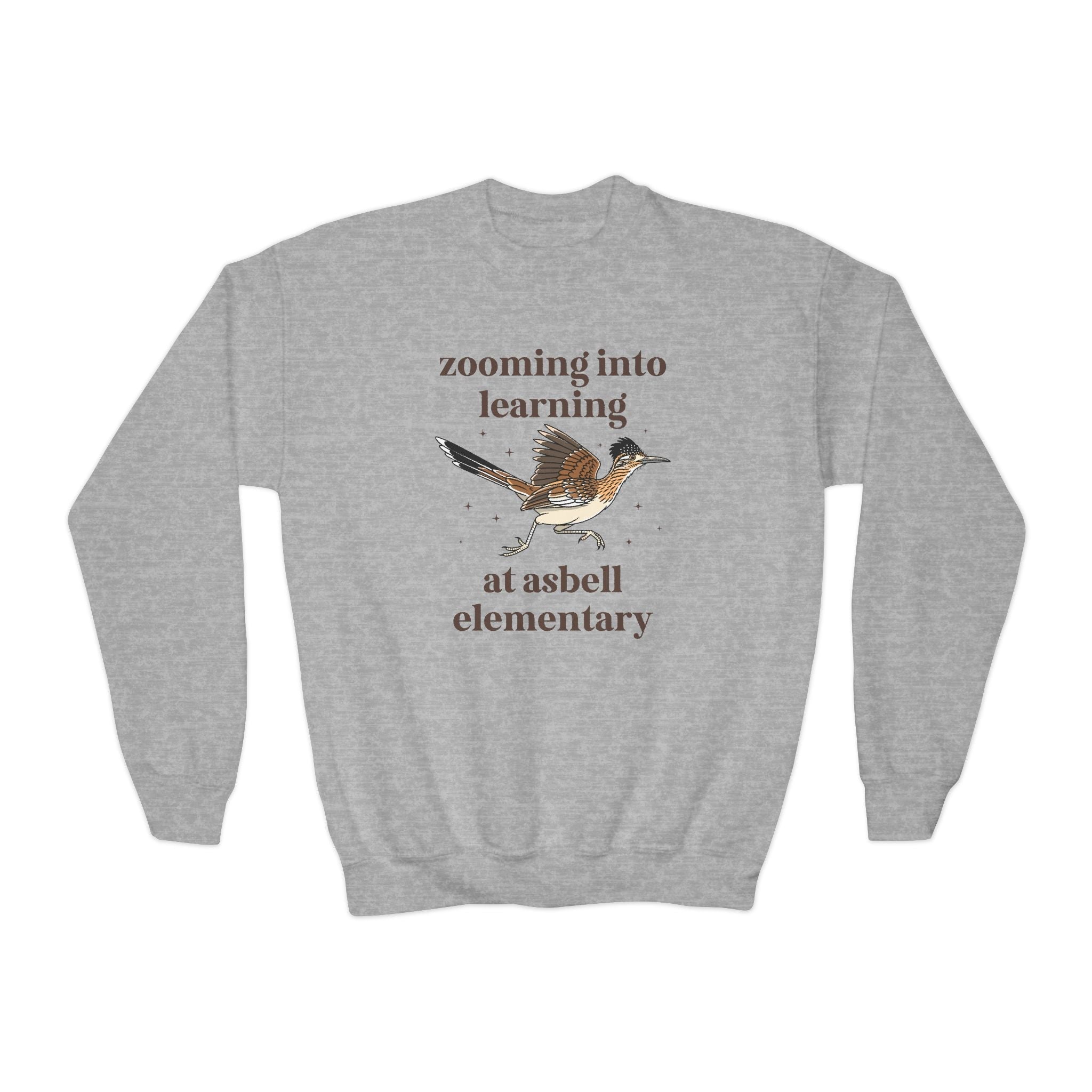 Asbell Elementary School Sweatshirt: Zooming Into learning at Asbell Elementary | FPS + Opal and June Sweatshirt, Fayetteville Public Schools - Opal and June
