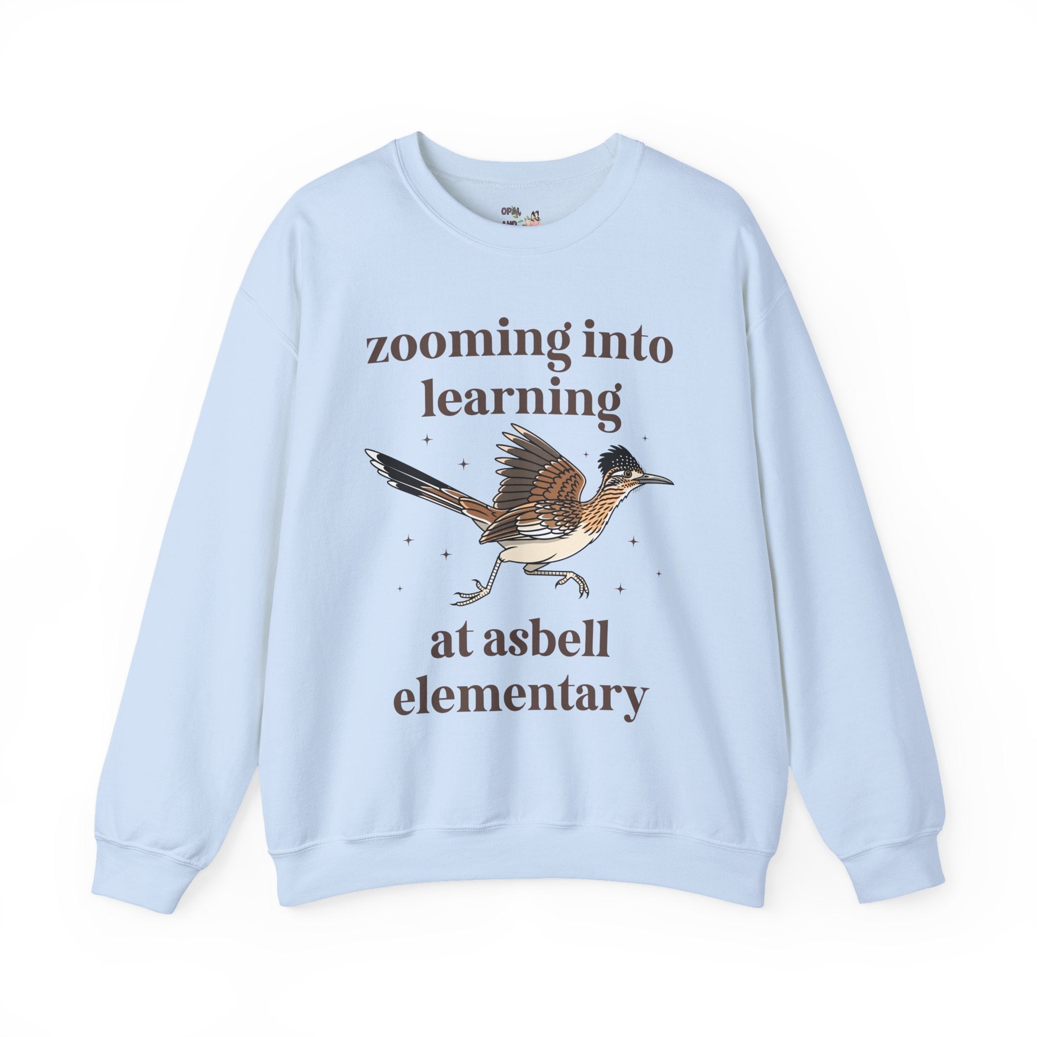 Asbell Elementary School Sweatshirt: Zooming Into learning at Asbell Elementary | FPS + Opal and June Sweatshirt, Fayetteville Public Schools - Opal and June