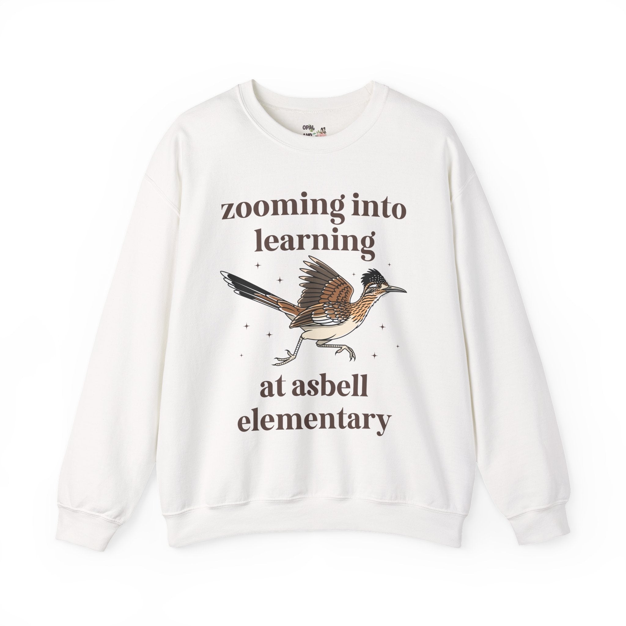 Asbell Elementary School Sweatshirt: Zooming Into learning at Asbell Elementary | FPS + Opal and June Sweatshirt, Fayetteville Public Schools - Opal and June