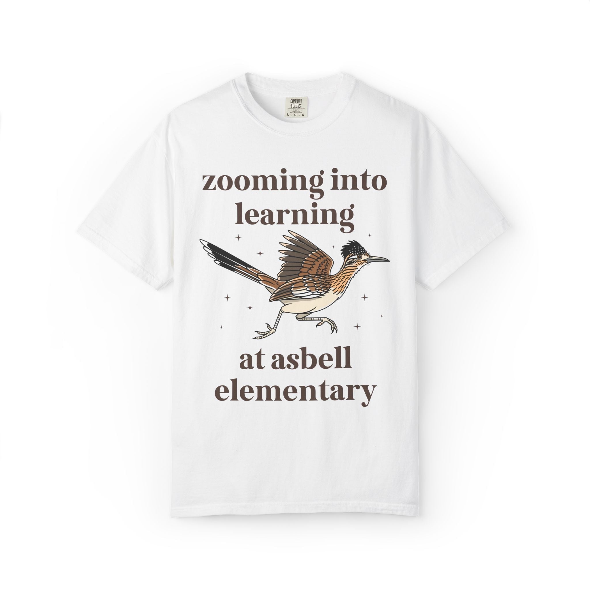Asbell Elementary School Tee Shirt: Zooming Into learning at Asbell Elementary | FPS + Opal and June Tee Shirt, Fayetteville Public Schools - Opal and June
