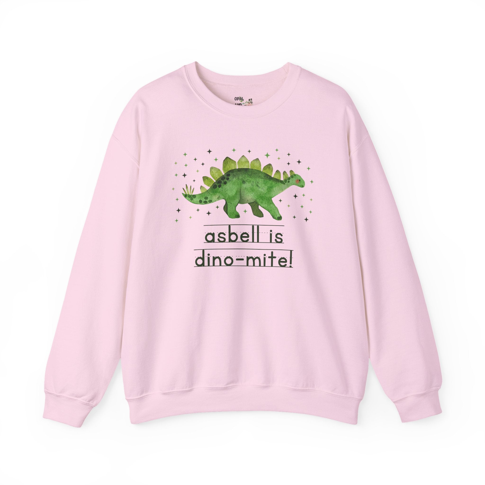 Asbell Elementary Sweatshirt: Asbell is Dino - Mite! | FPS + Opal and June Sweatshirt, Fayetteville Public Schools - Opal and June