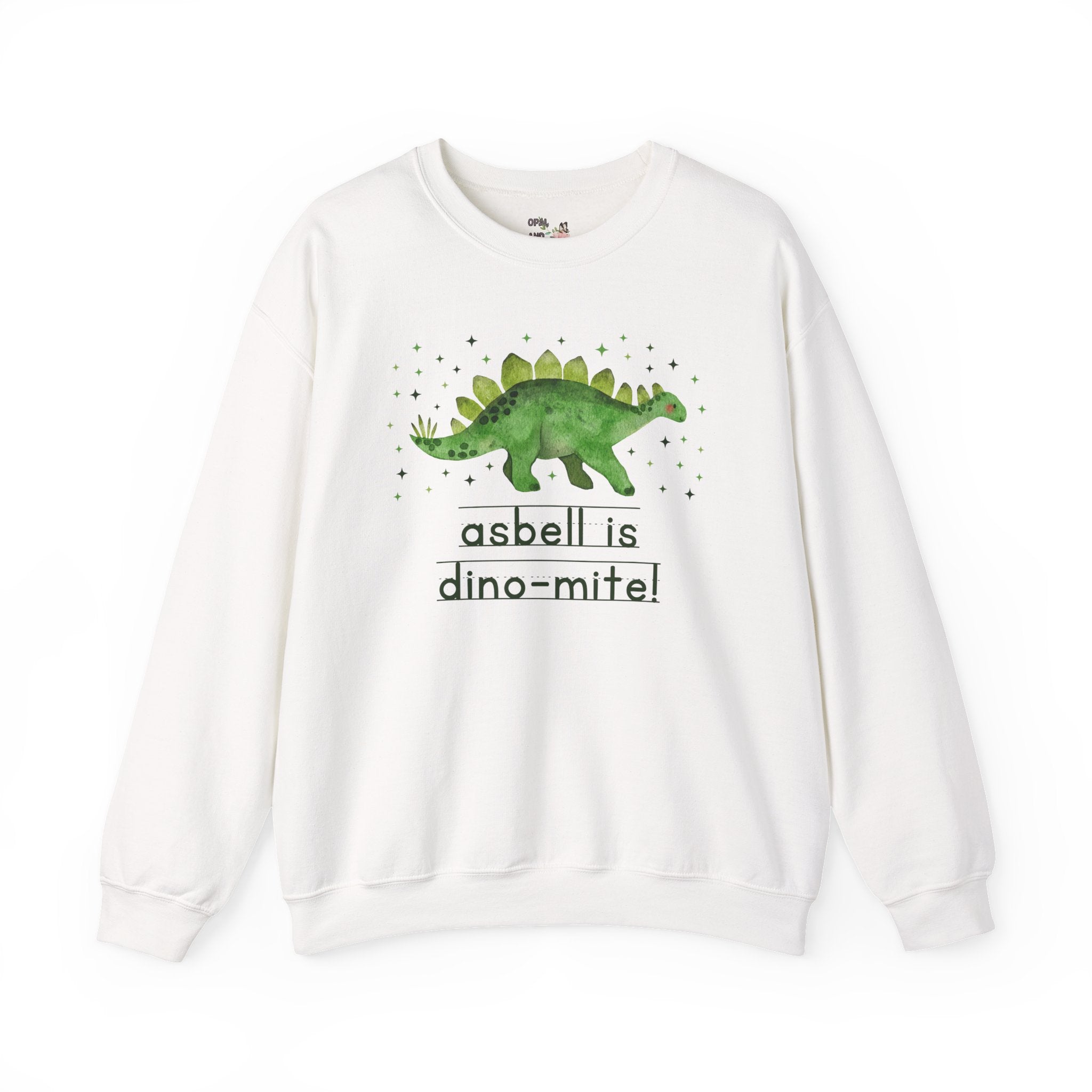 Asbell Elementary Sweatshirt: Asbell is Dino - Mite! | FPS + Opal and June Sweatshirt, Fayetteville Public Schools - Opal and June