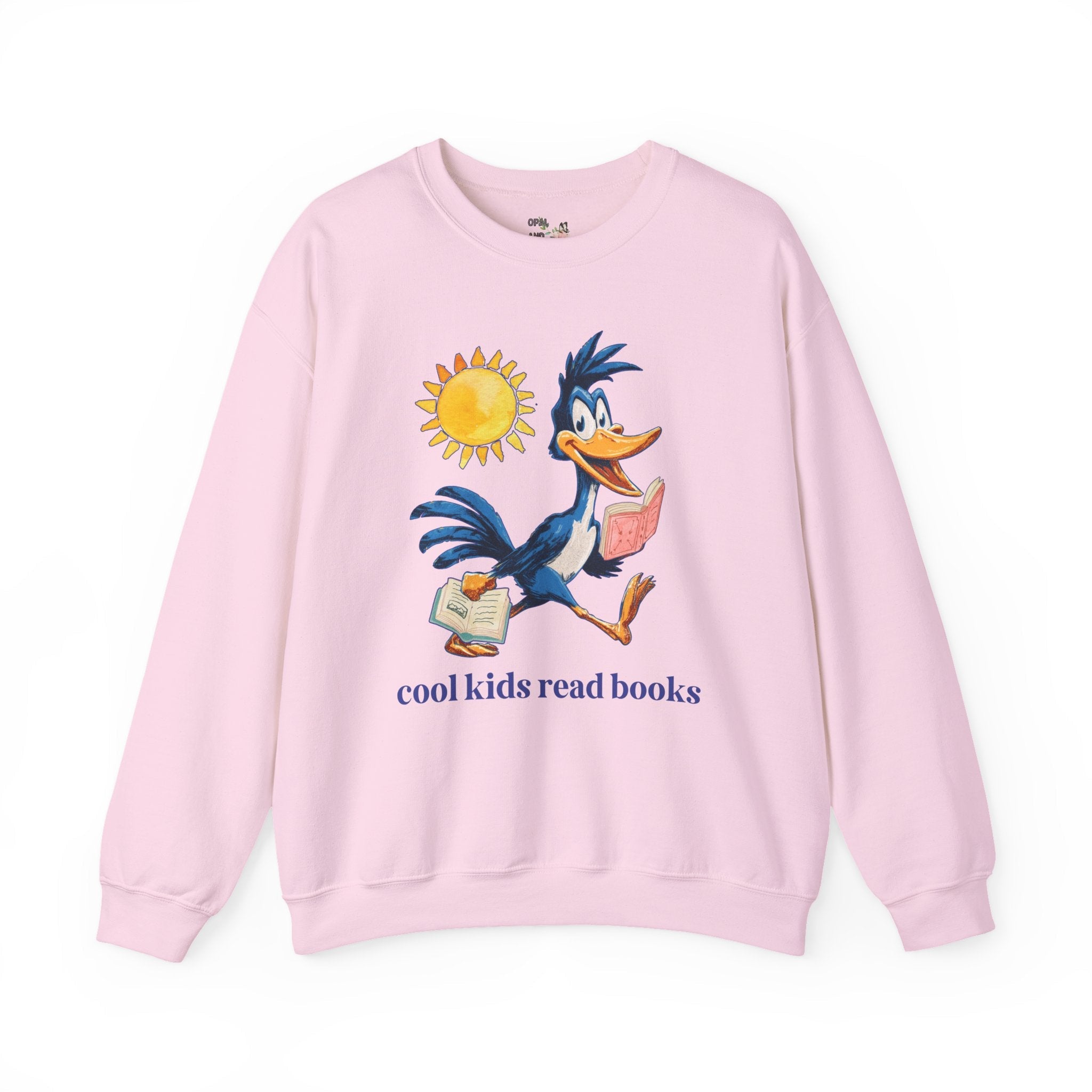 Asbell Elementary Sweatshirt: Cool Kids Read Books - Opal and June