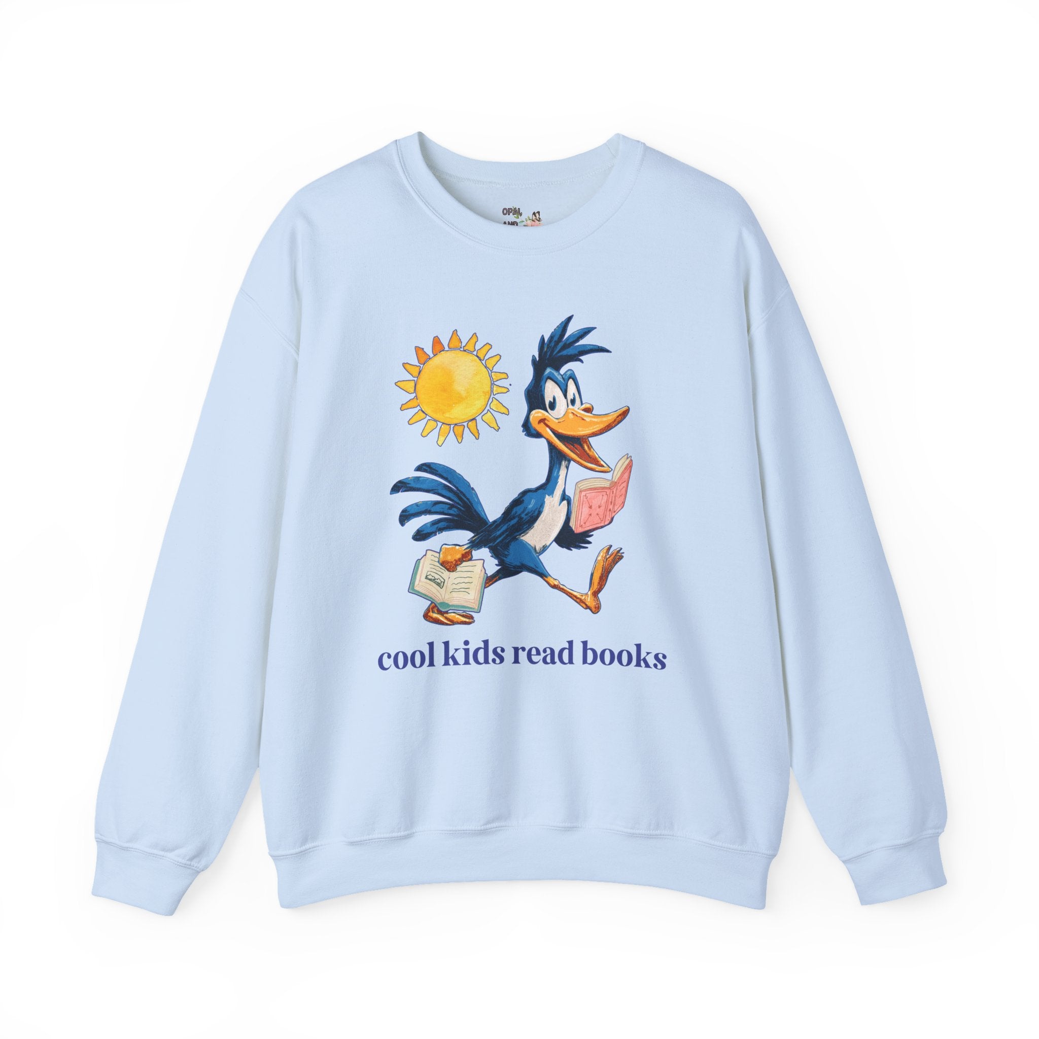 Asbell Elementary Sweatshirt: Cool Kids Read Books - Opal and June