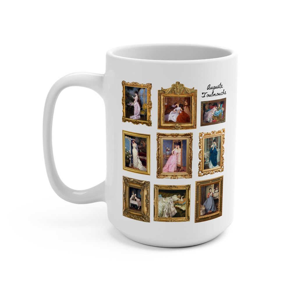 Auguste Toulmouche Famous Paintings 15 Oz Mug, Humanities Major, Friend Who Loves Art, 19th Century Artwork of Women, Framed Artwork Gift - Opal and June