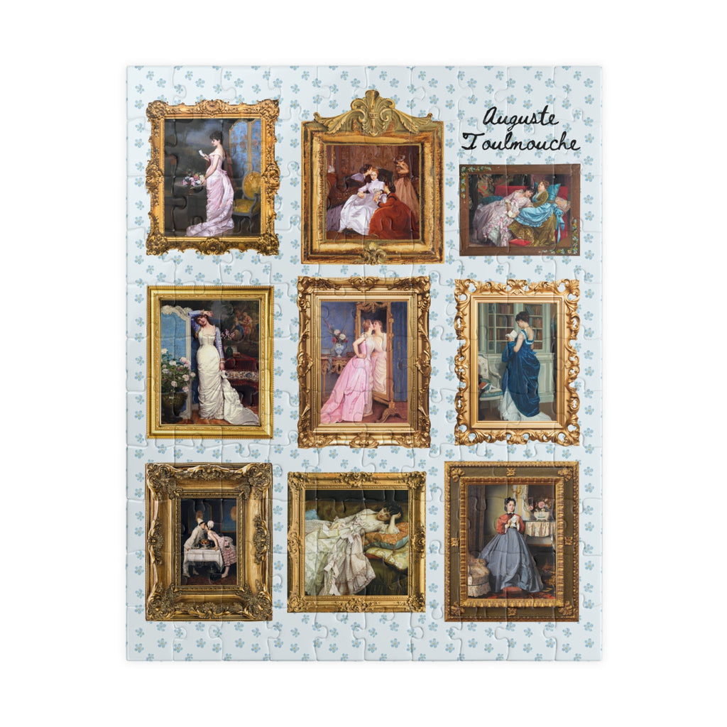 Auguste Toulmouche Famous Paintings Puzzle, Humanities Major or Friend Who Loves Art, 19th Century Artwork of Women, Framed Artwork Gift - Opal and June