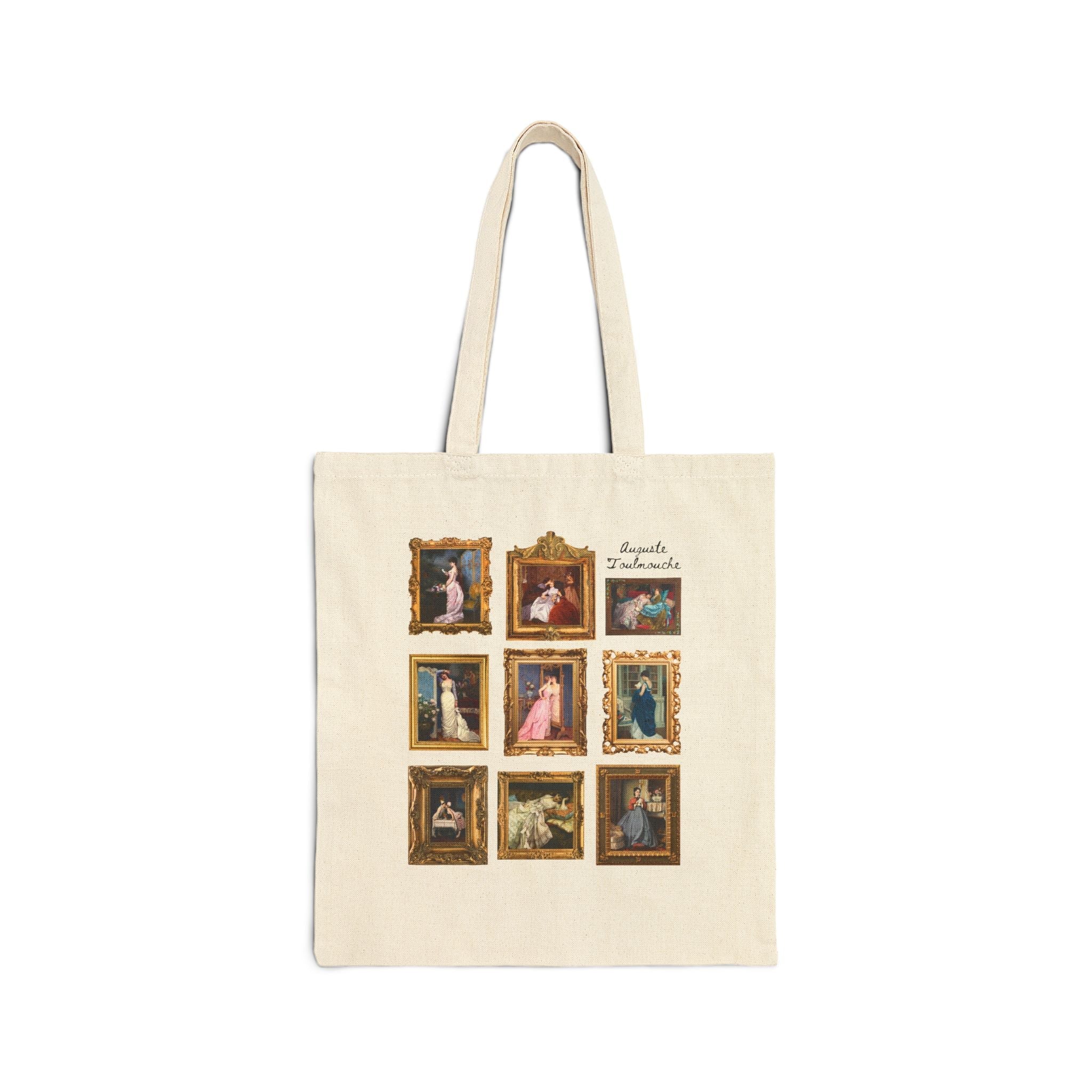 Auguste Toulmouche Famous Paintings Tote Bag, Humanities Major, Friend Who Loves Art, 19th Century Artwork of Women, Framed Artwork Gift - Opal and June